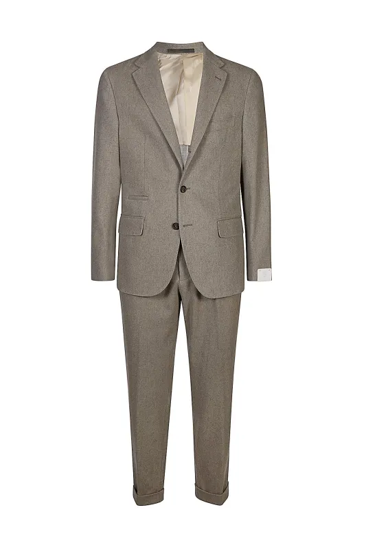 SINGLE-BREASTED SUIT WITH PENCED PANTS sold by Eleventy