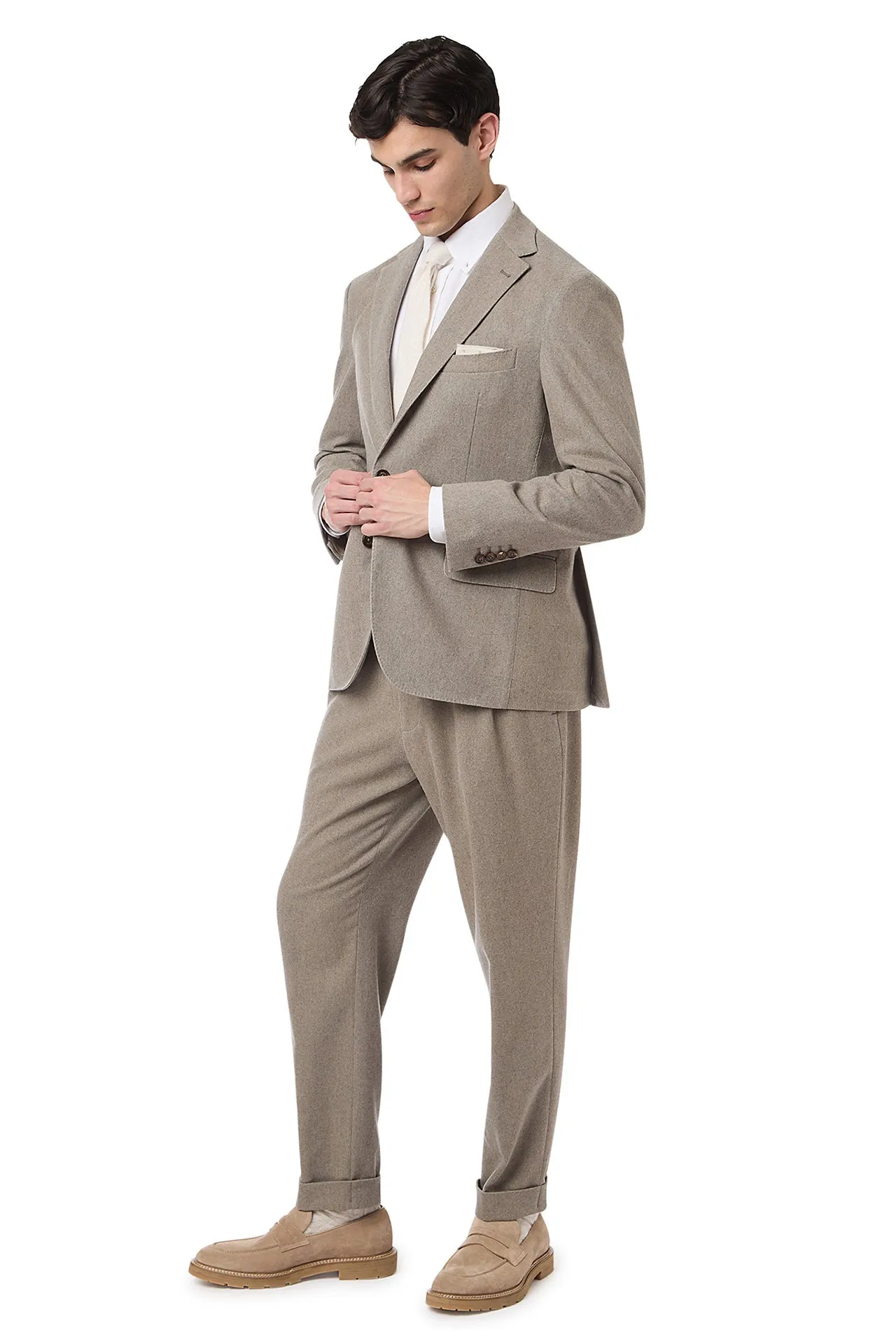 SINGLE-BREASTED SUIT WITH PENCED PANTS sold by Eleventy product image thumbnail 3