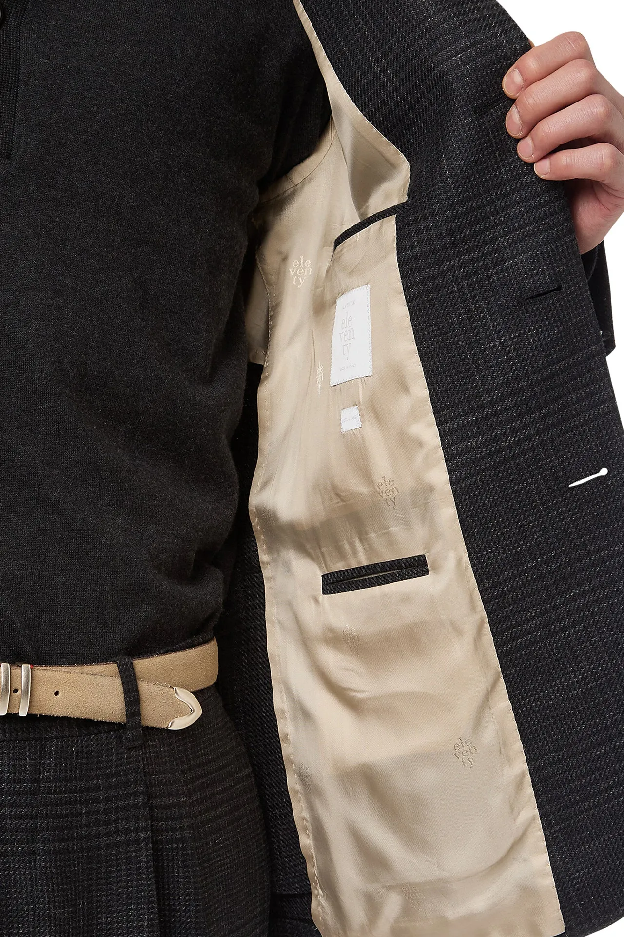 SINGLE-BREASTED SUIT WITH PENCED PANTS sold by Eleventy product image thumbnail 5