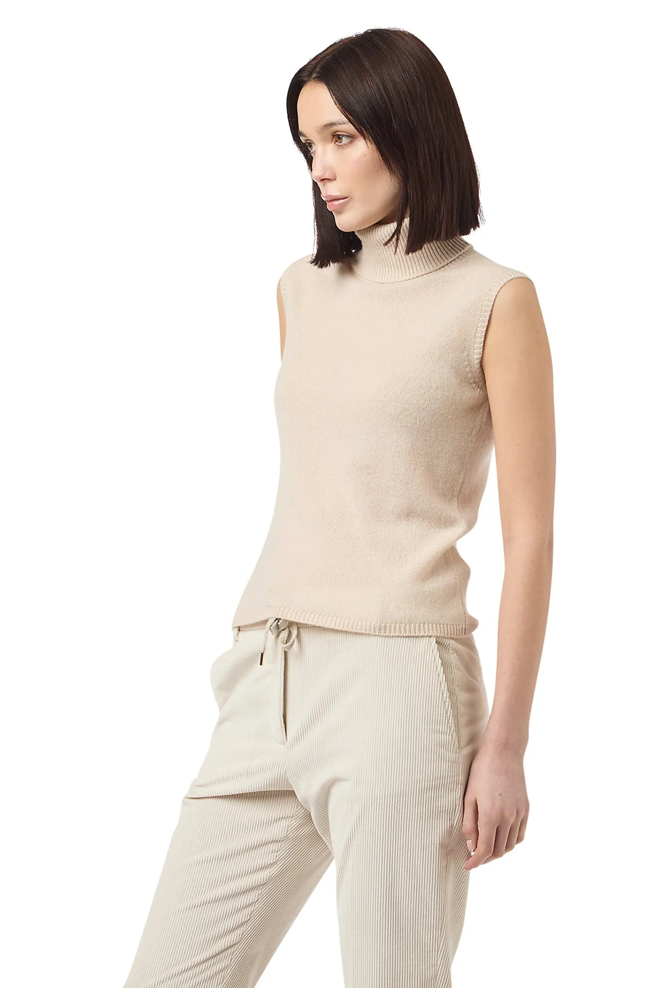 SLEEVELESS GAUZE SWEATER sold by Eleventy product image thumbnail 3