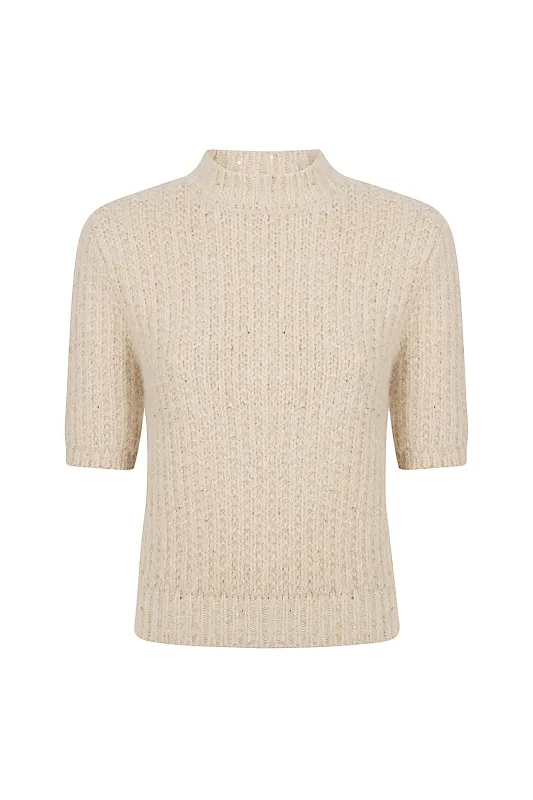 CREW NECK SHORT SLEEVE SWEATER sold by Eleventy