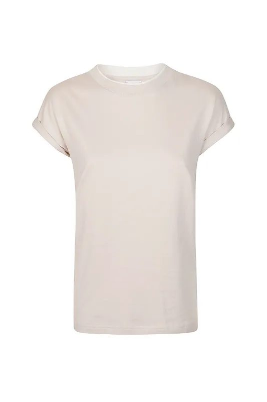 CREW NECK T-SHIRT WITH GROOVE sold by Eleventy