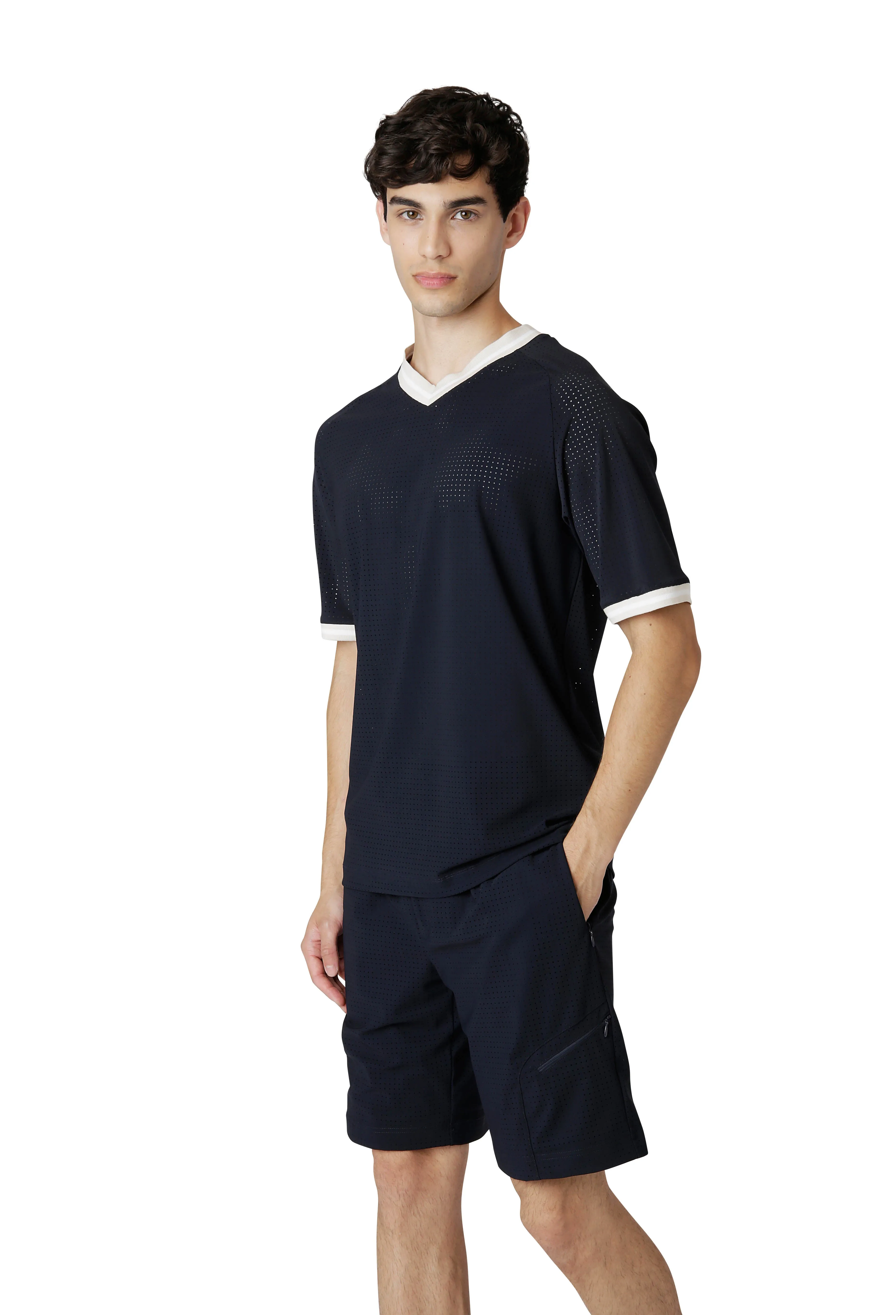 RELAX FIT V-NECK T-SHIRT sold by Eleventy product image thumbnail 3