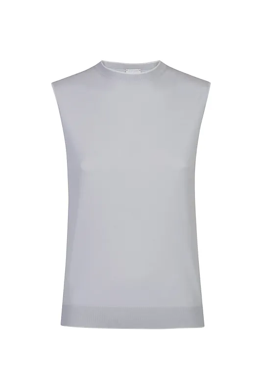 SLEEVELESS CREW NECK SWEATER sold by Eleventy