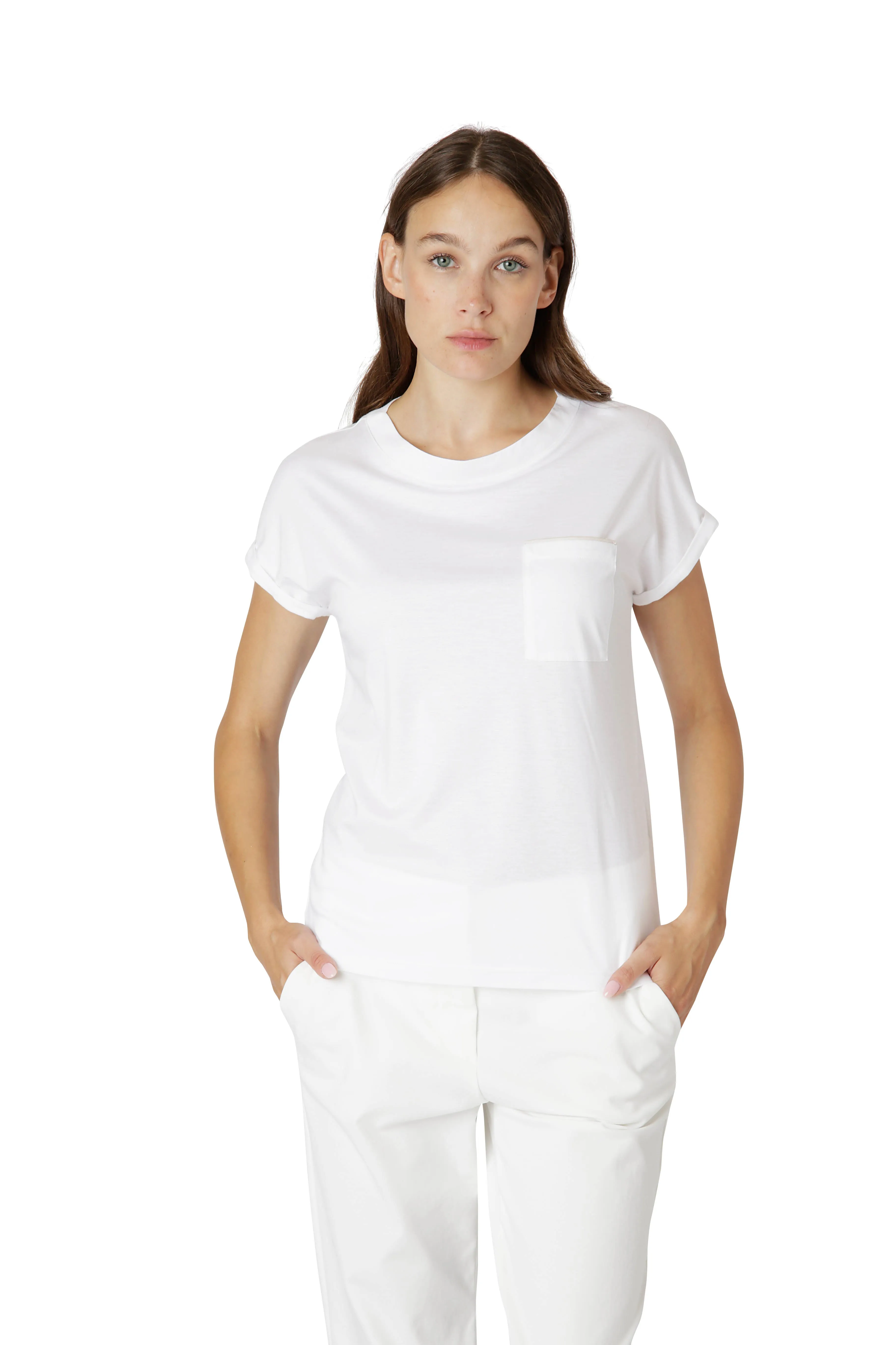 CREW NECK T-SHIRT WITH POCKET sold by Eleventy product image thumbnail 2