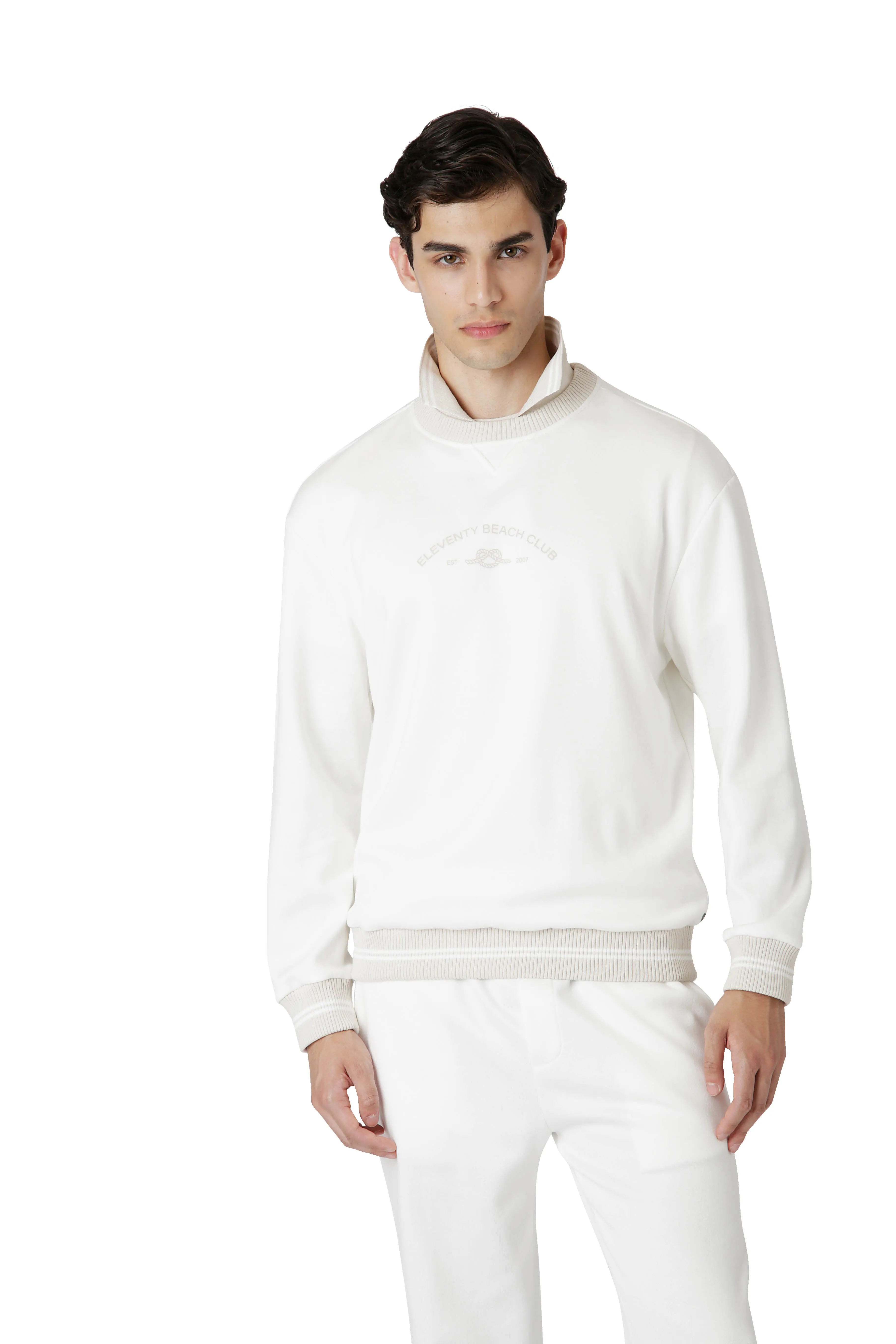 GIZA COTTON SWEATSHIRT sold by Eleventy product image thumbnail 2