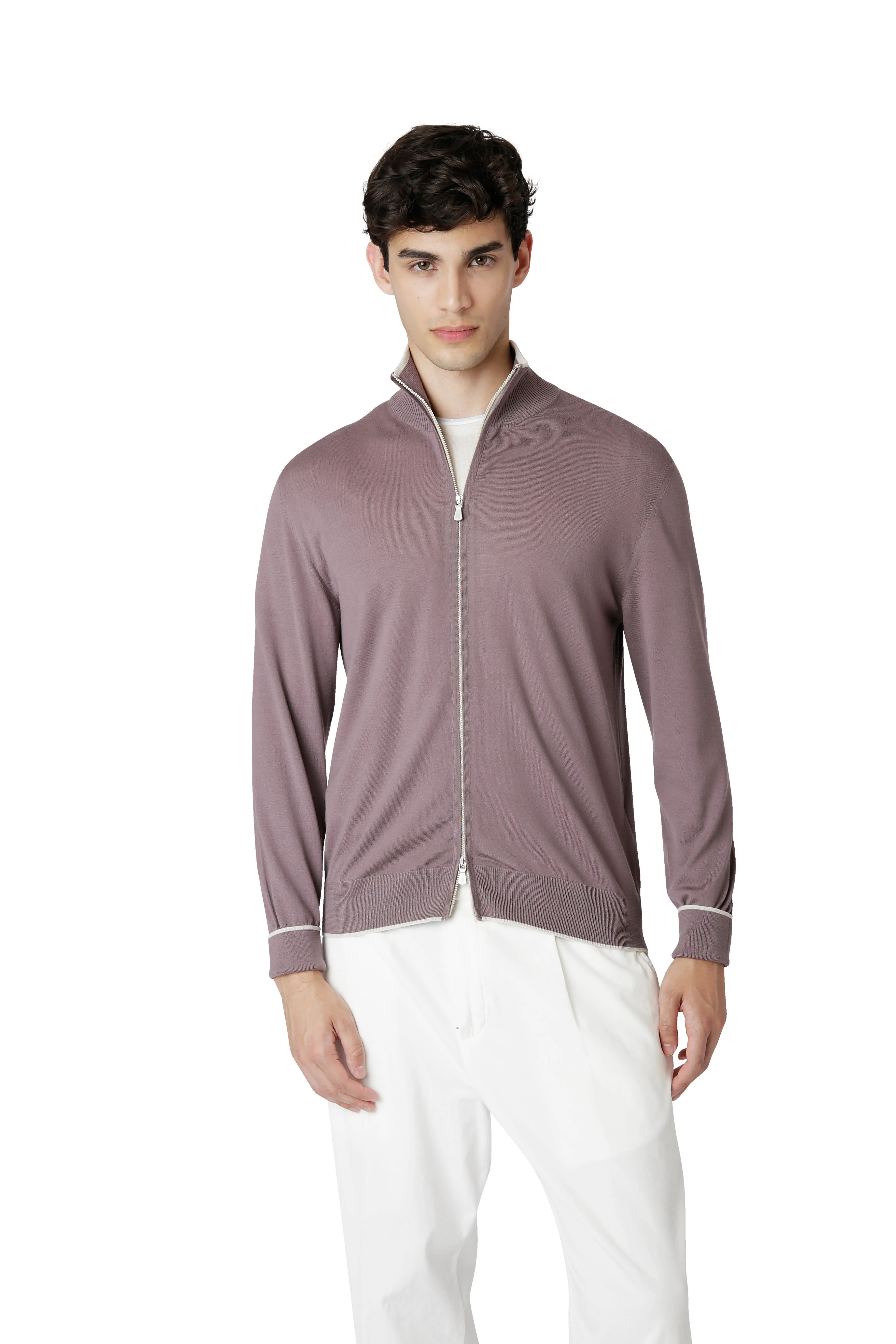 MAGLIA FULL ZIP LANA 14 MICRON sold by Eleventy product image thumbnail 2