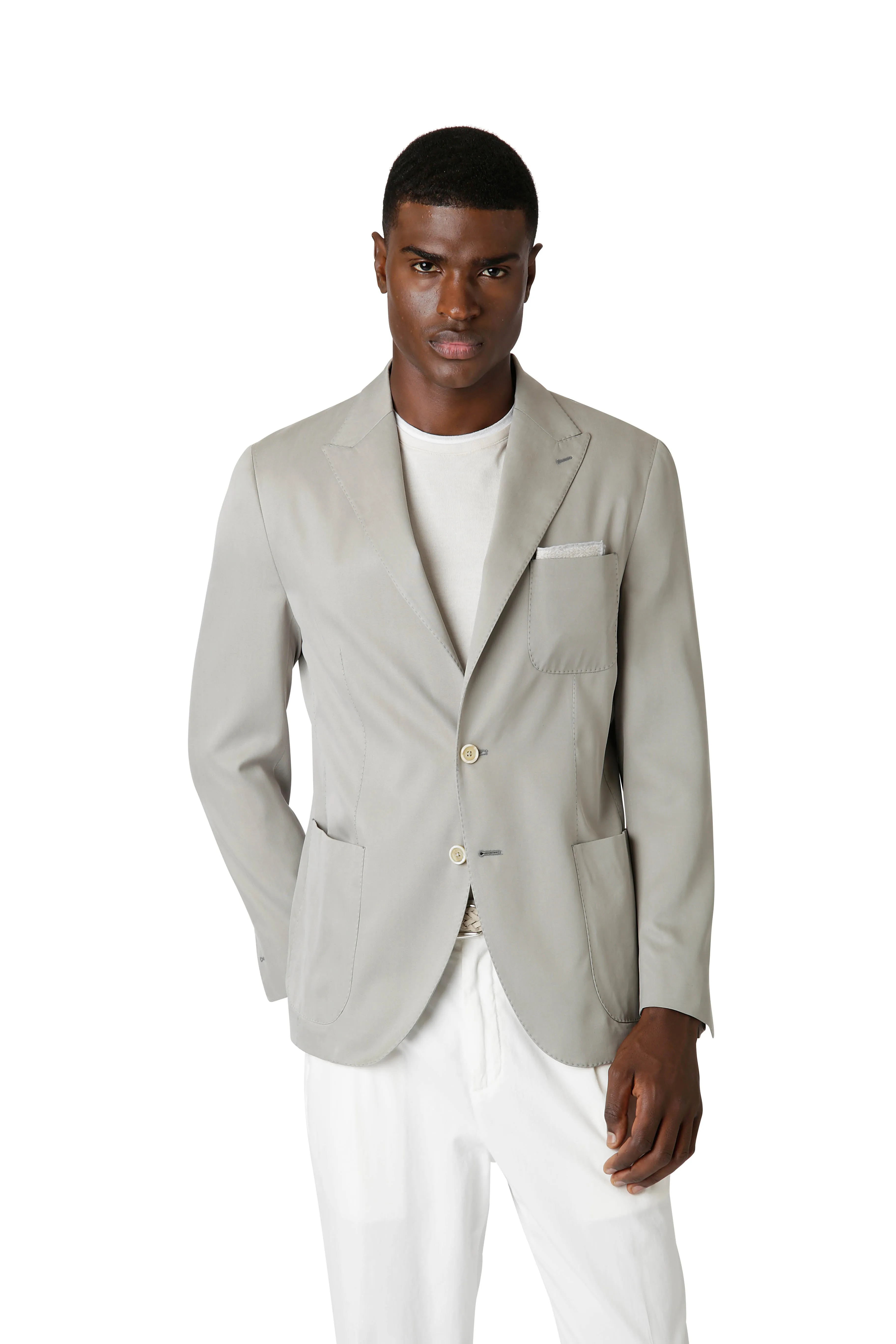 SOFT JACKET WITH 3 PATCH POCKETS sold by Eleventy product image thumbnail 2