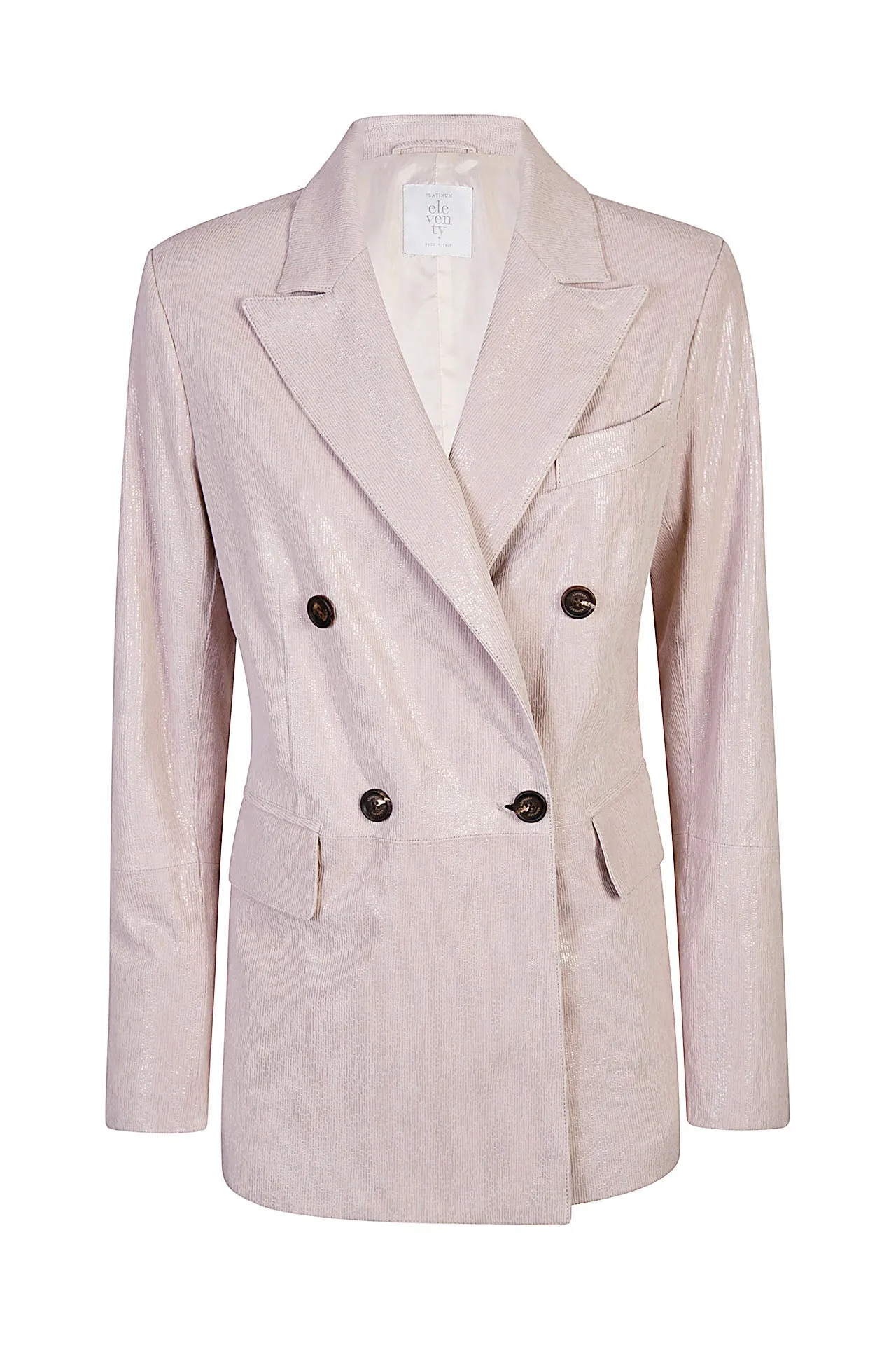 DOUBLE-BREASTED LEATHER JACKET sold by Eleventy product image thumbnail 2