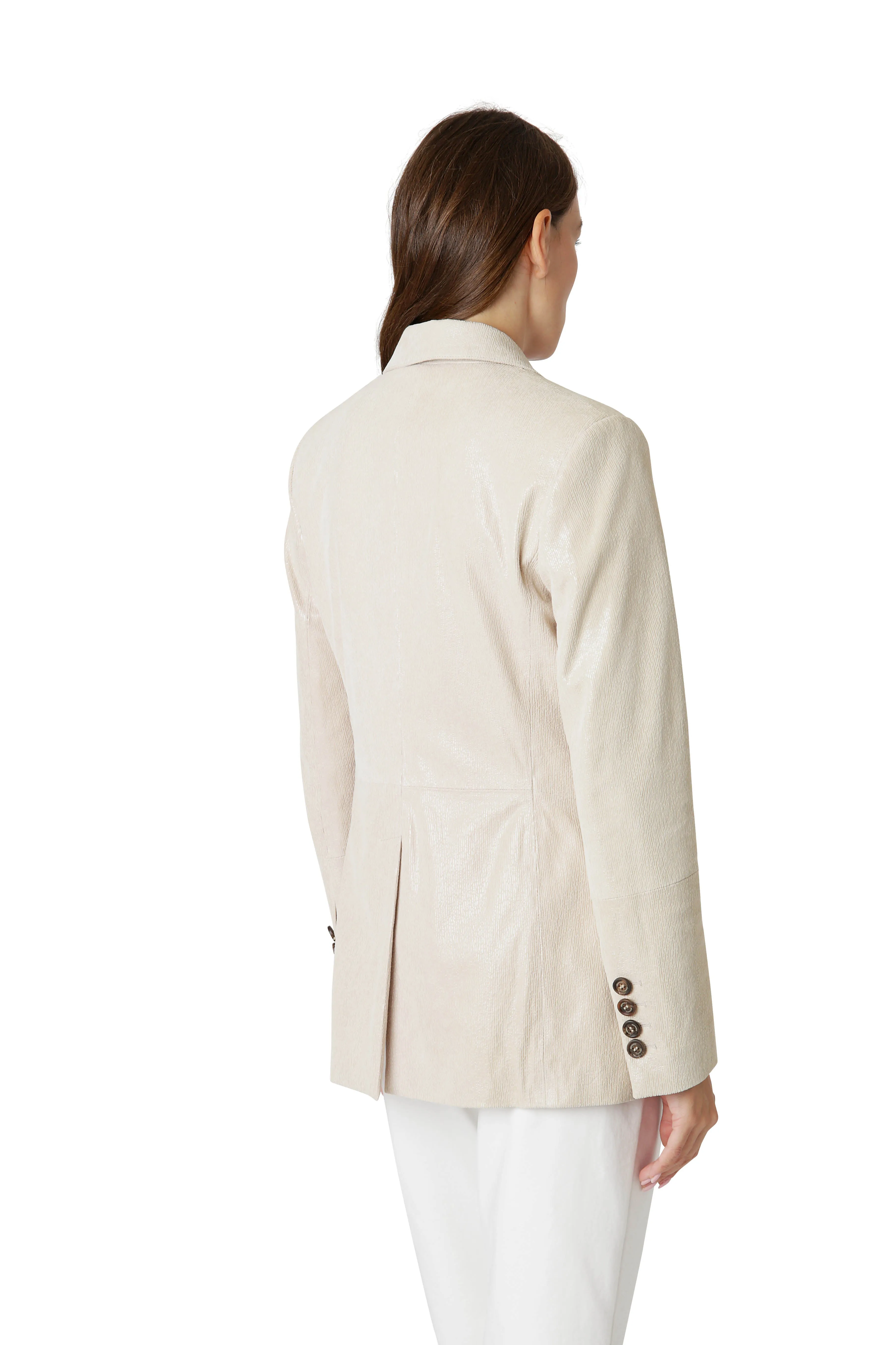 DOUBLE-BREASTED LEATHER JACKET sold by Eleventy product image thumbnail 4