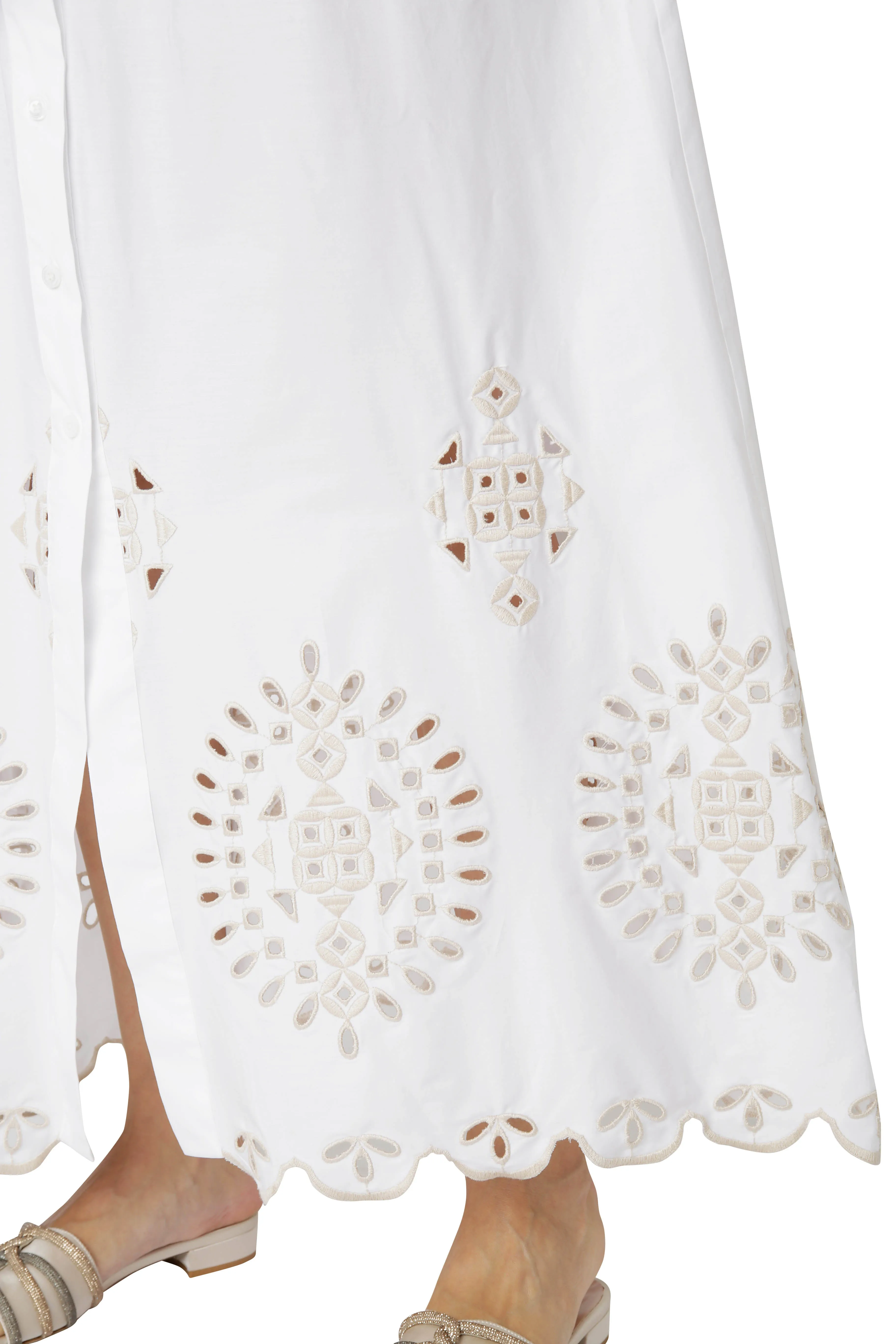 LONG EMBROIDERED DRESS sold by Eleventy product image thumbnail 4