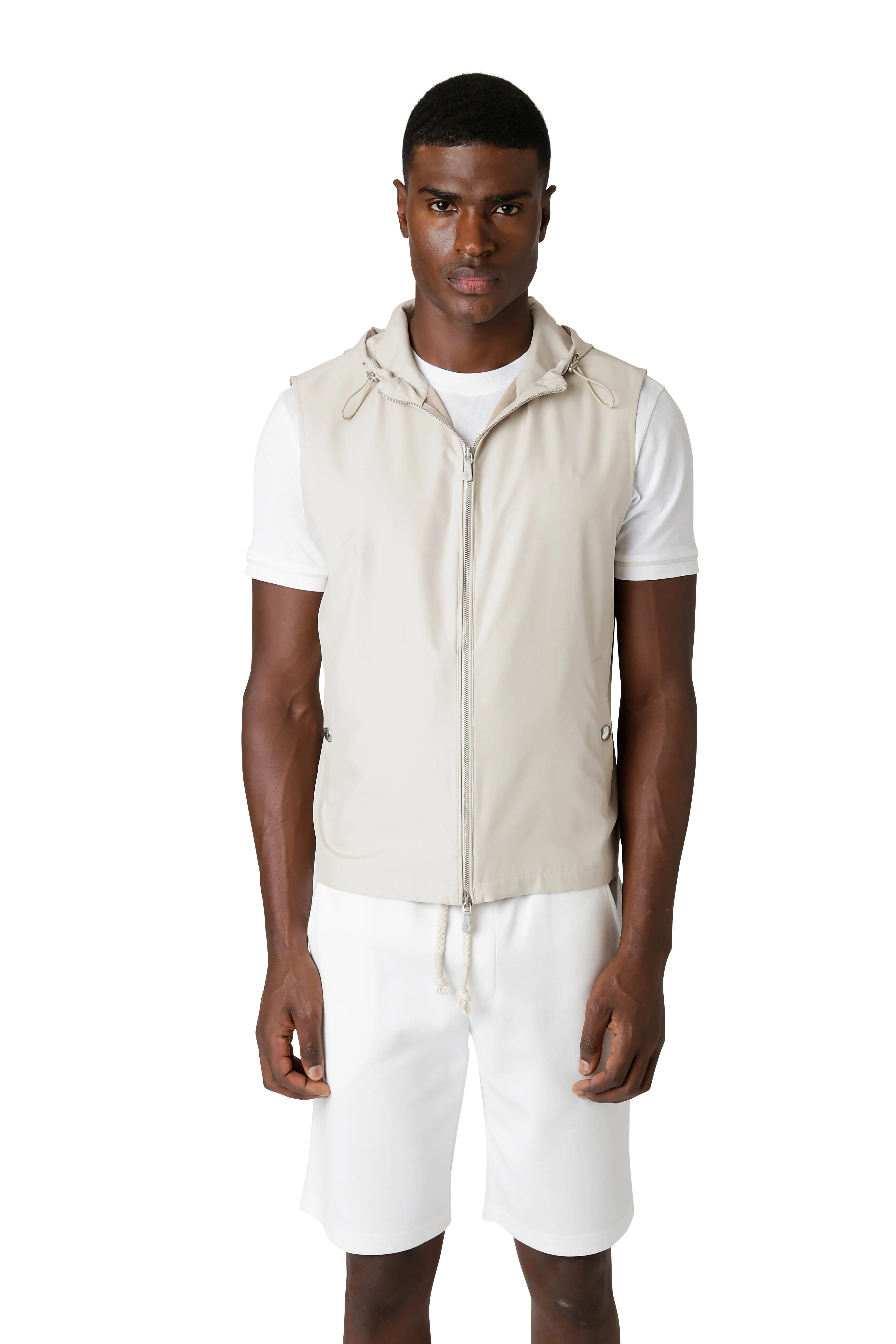 FULL ZIP HOODED VEST sold by Eleventy product image thumbnail 2