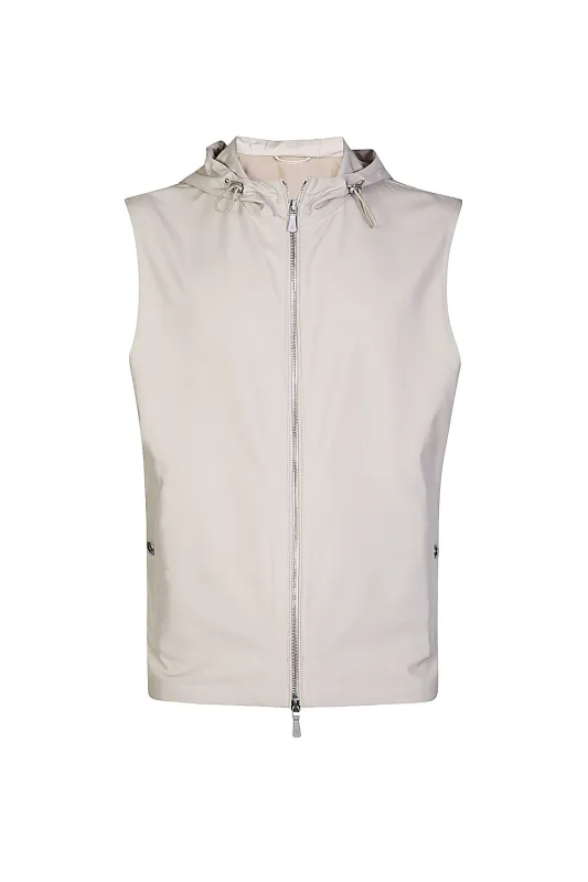 FULL ZIP HOODED VEST sold by Eleventy