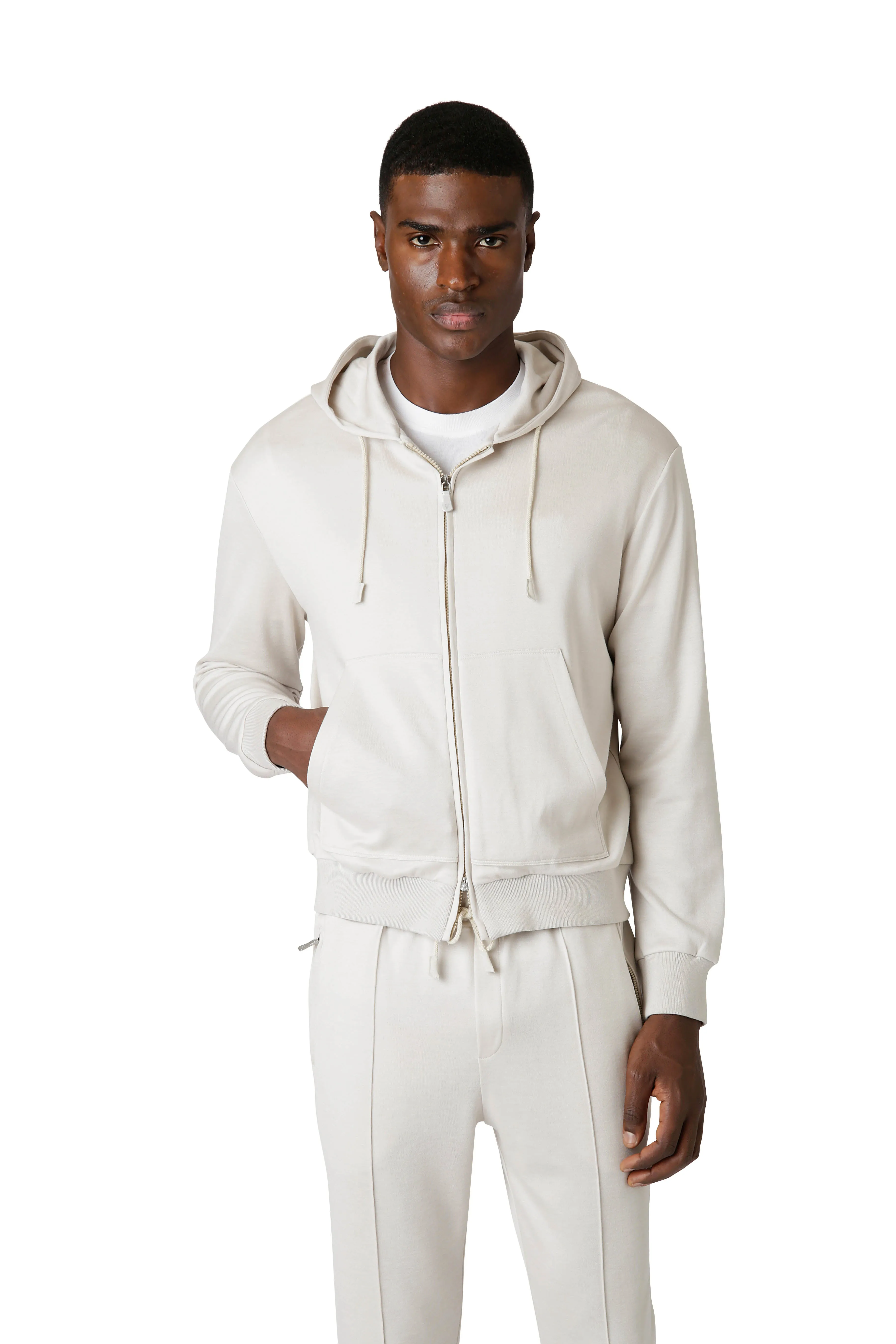 FULL ZIP HOODED SWEATSHIRT sold by Eleventy product image thumbnail 2