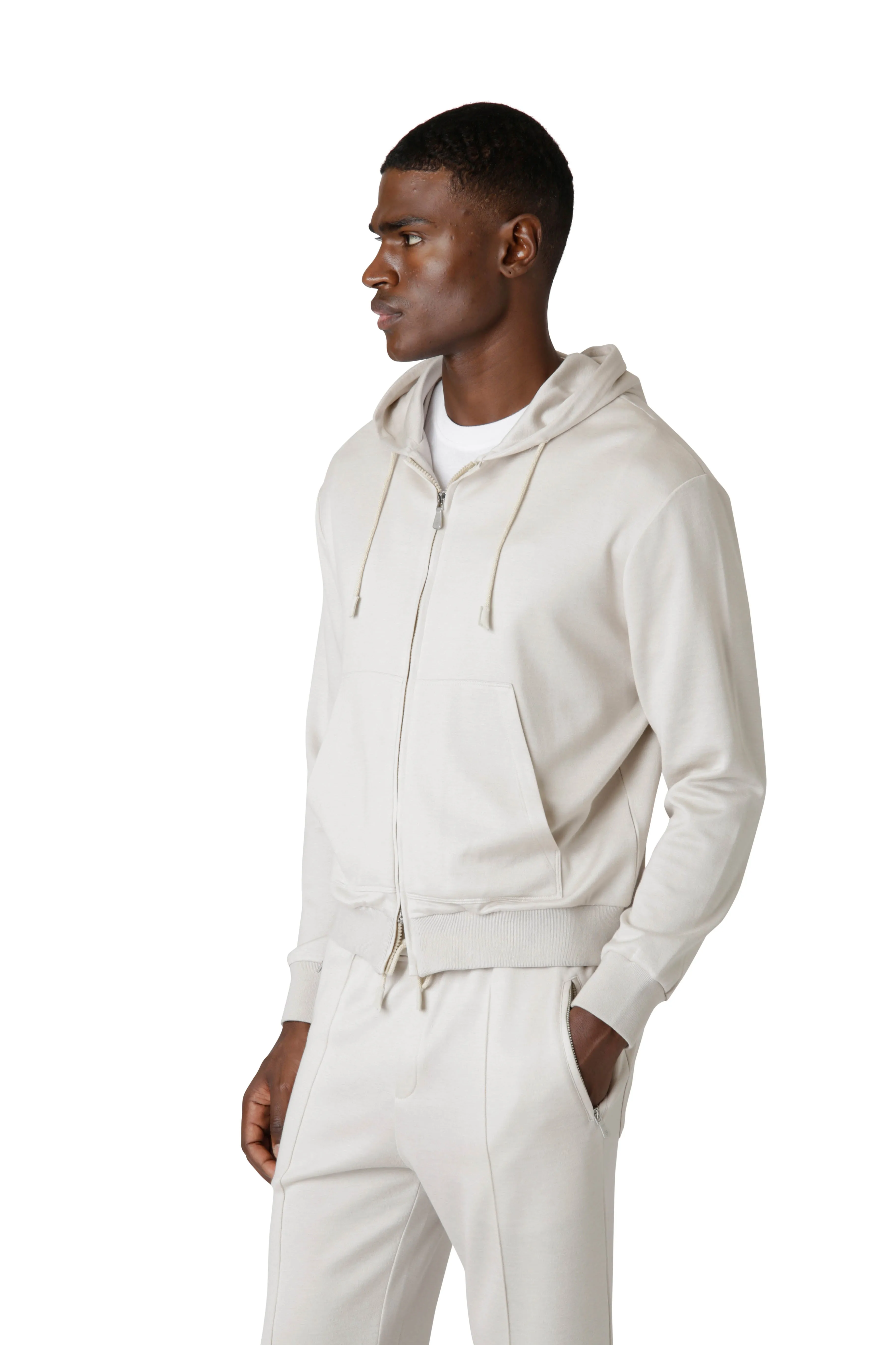 FULL ZIP HOODED SWEATSHIRT sold by Eleventy product image thumbnail 3
