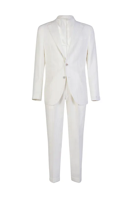 SINGLE-BREASTED PANT PLEAT SUIT sold by Eleventy