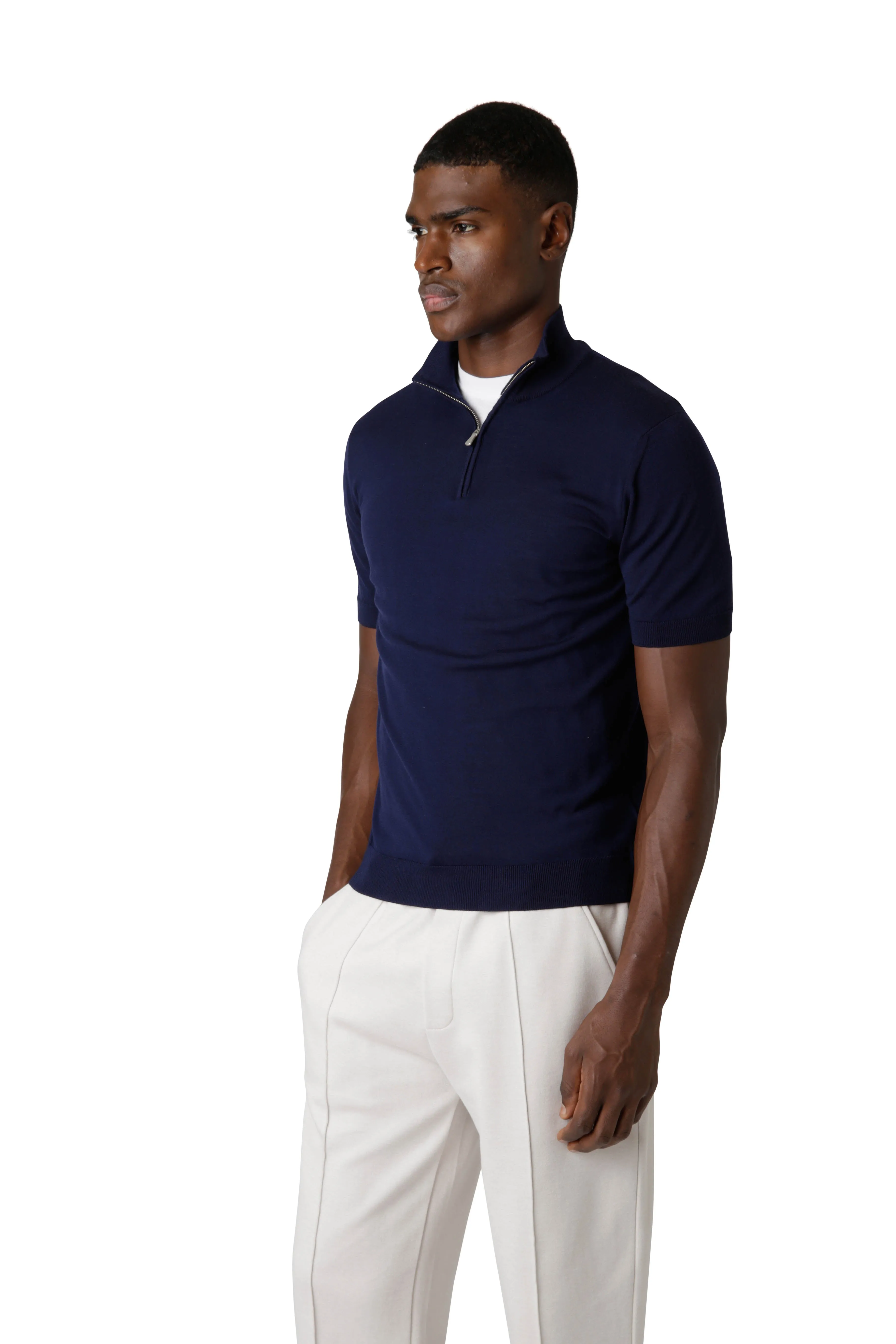 HALF-ZIP SWEATER sold by Eleventy product image thumbnail 3