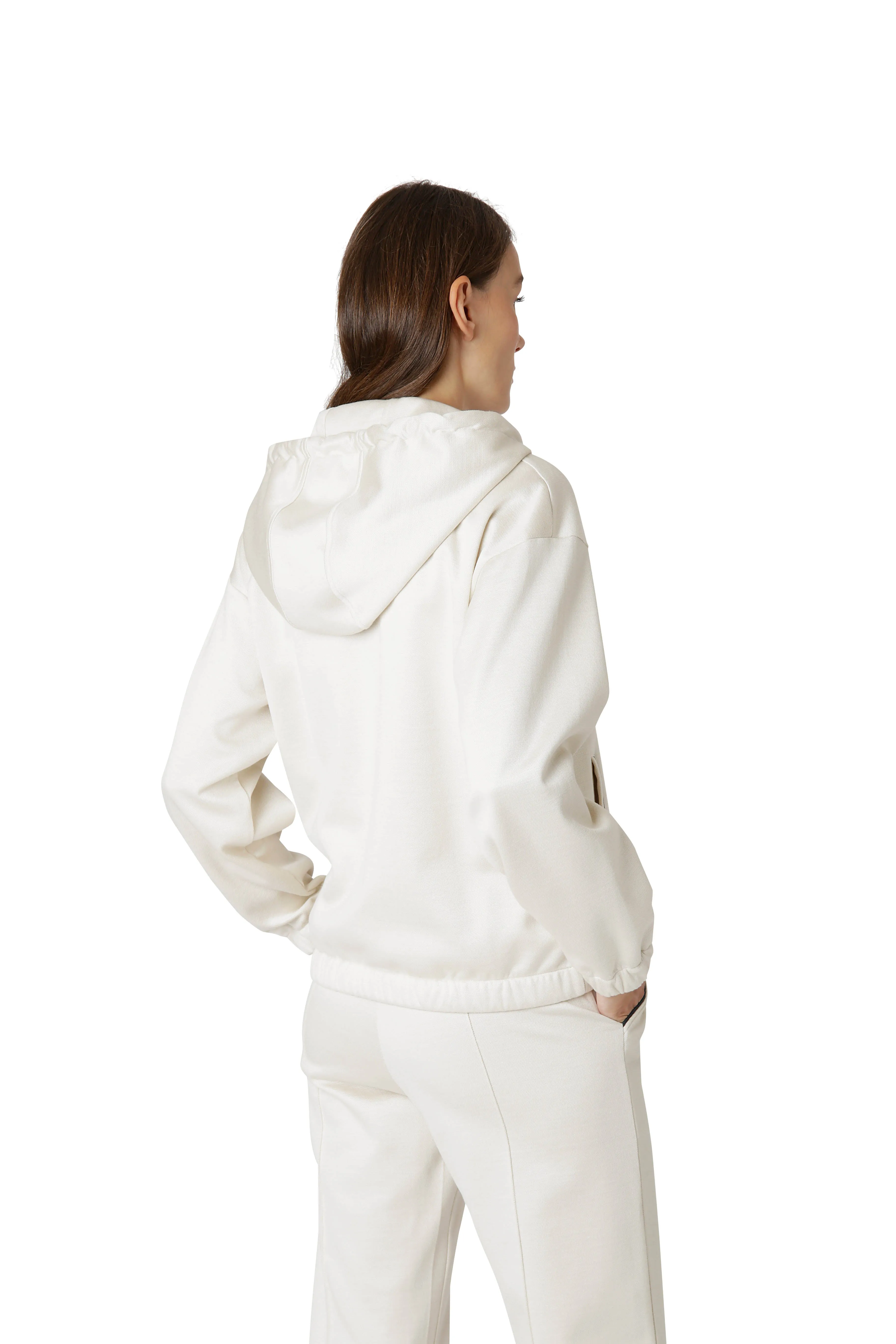 FULL ZIP HOODED SWEATSHIRT sold by Eleventy product image thumbnail 3