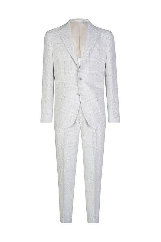 SINGLE-BREASTED PANT PLEAT SUIT sold by Eleventy