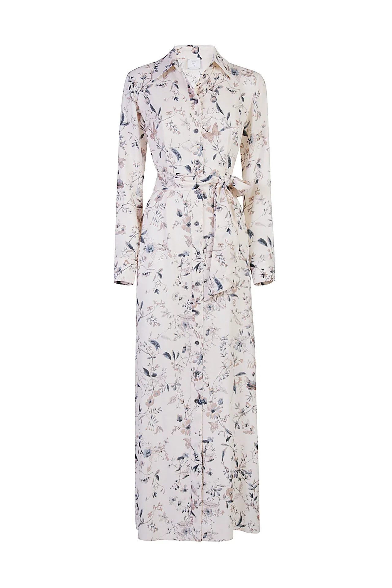 LONG DRESS WITH PRINTED BUTTONS sold by Eleventy