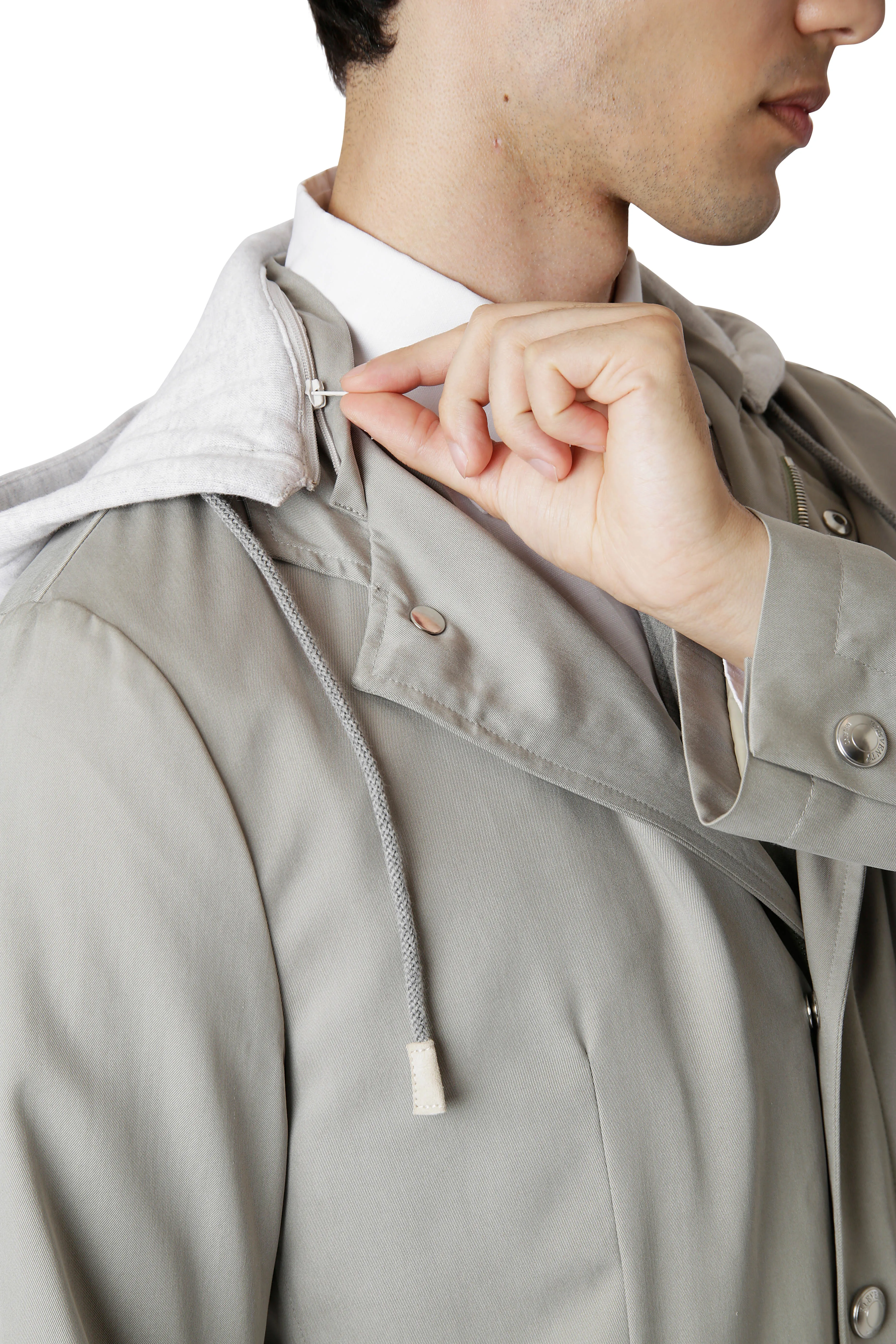 HOODED SWEATSHIRT JACKET sold by Eleventy product image thumbnail 5