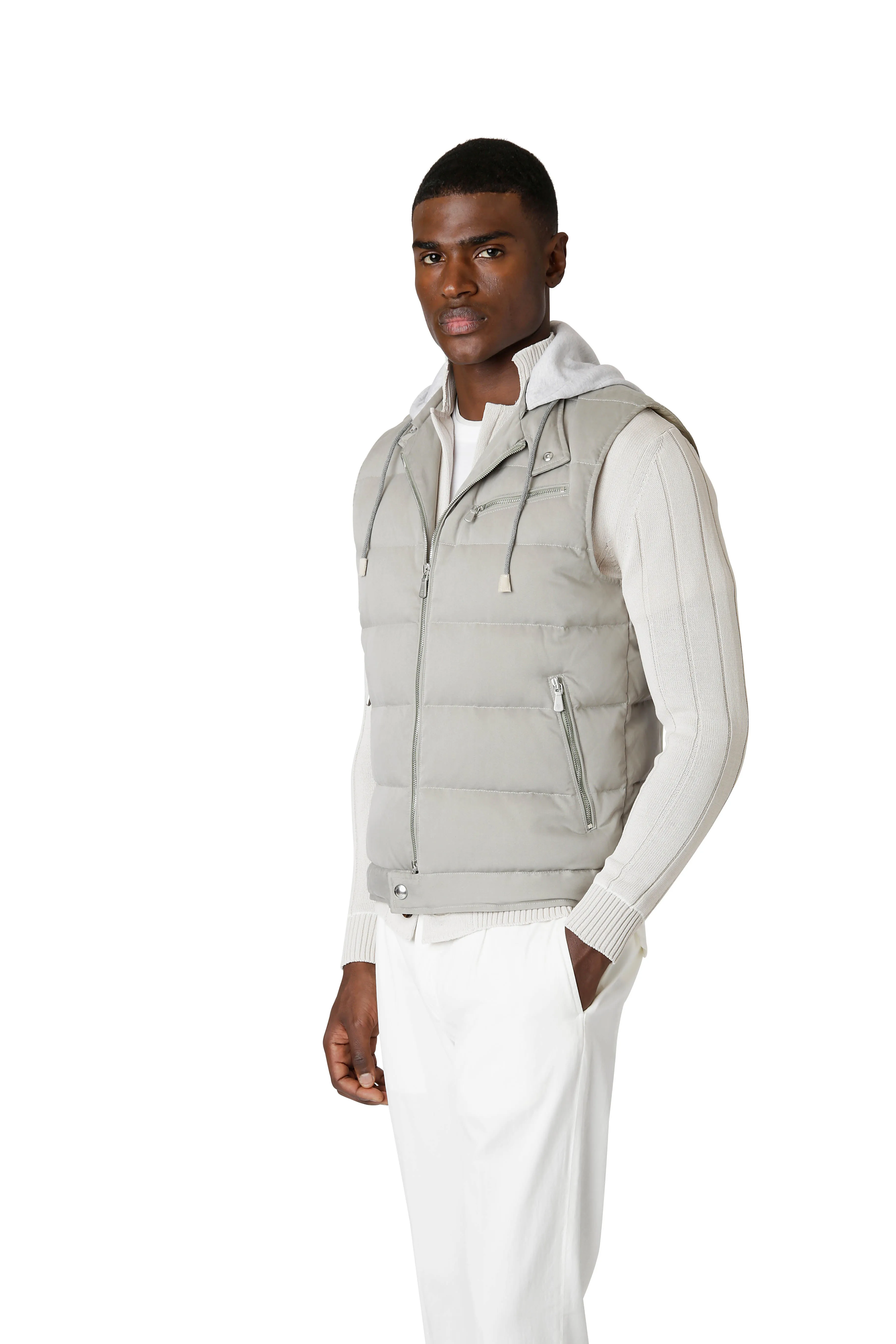 DETACHABLE HOOD VEST sold by Eleventy product image thumbnail 2