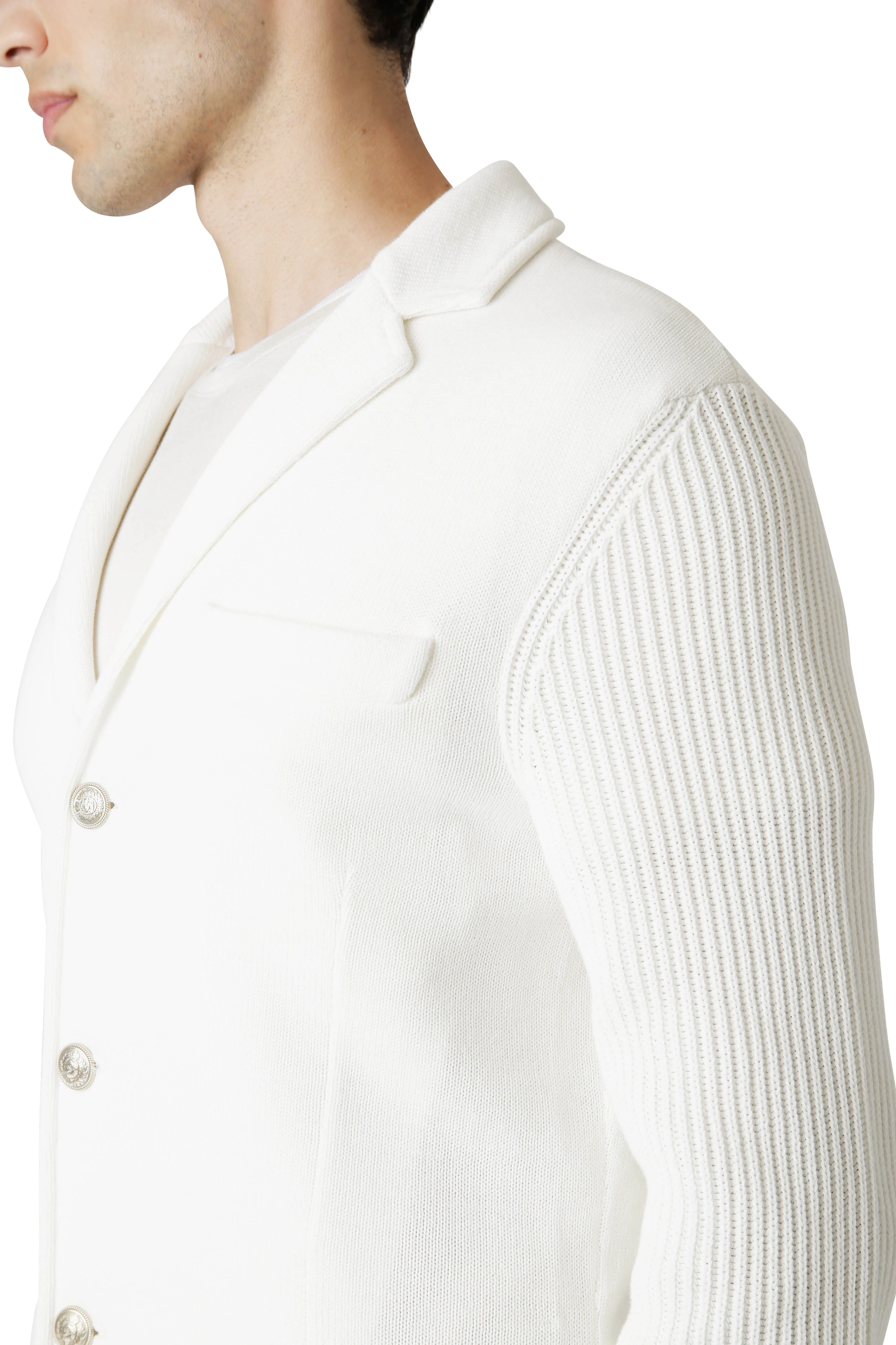 SINGLE-BREASTED KNITTED JACKET sold by Eleventy product image thumbnail 5