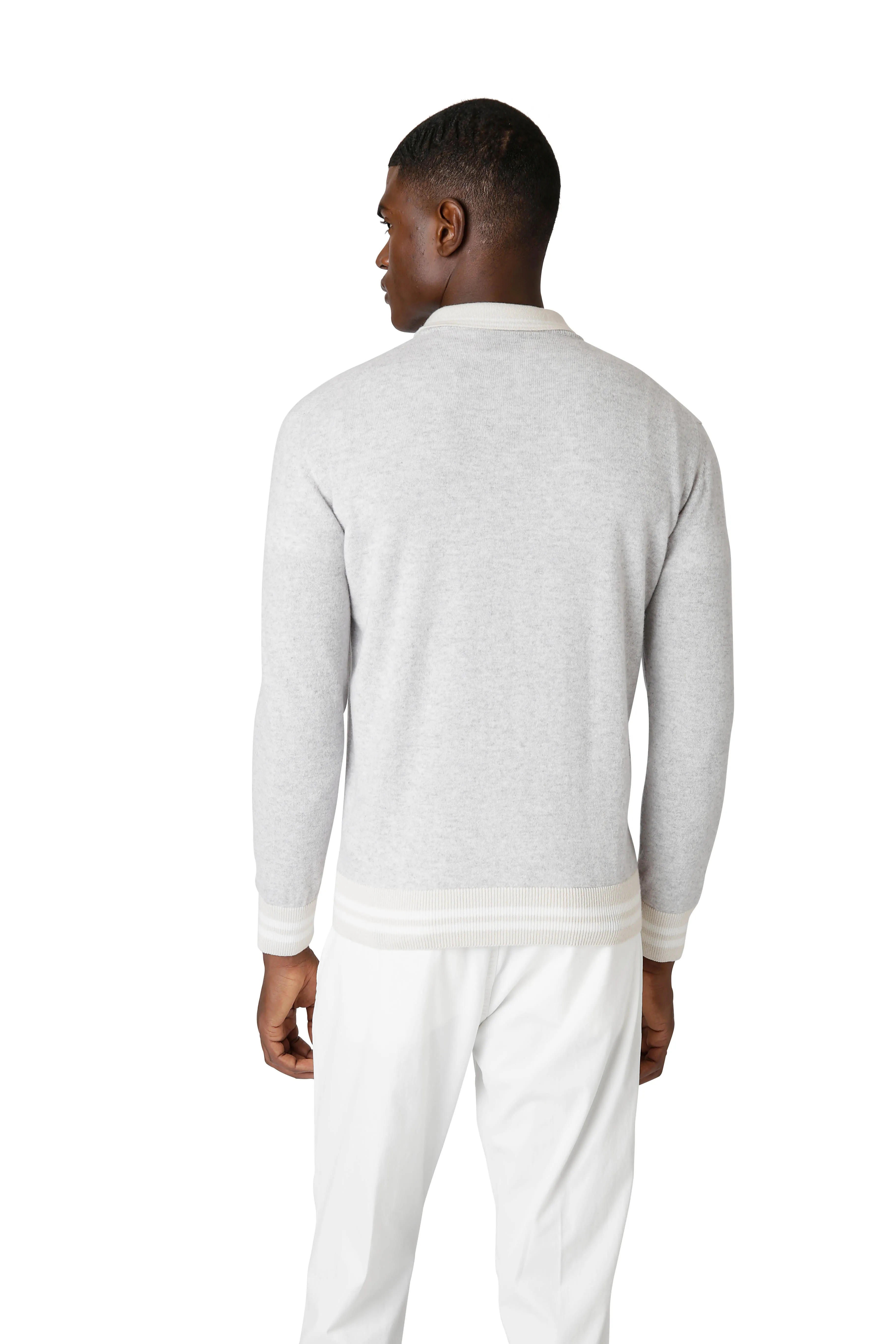 CREWNECK SWEATER POLO COLLAR sold by Eleventy product image thumbnail 4