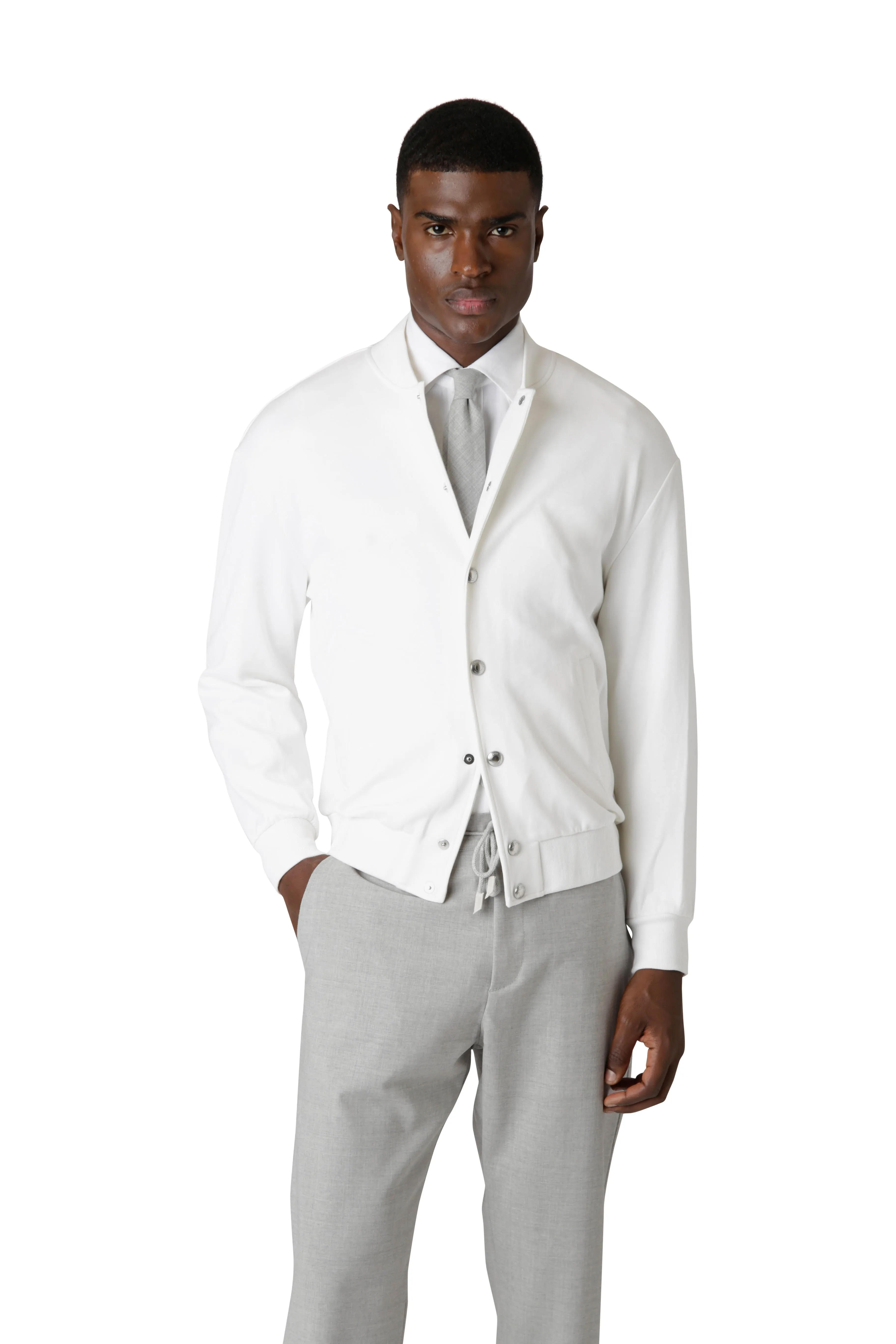 BOMBER JACKET WITH PRESS STUDS sold by Eleventy product image thumbnail 2