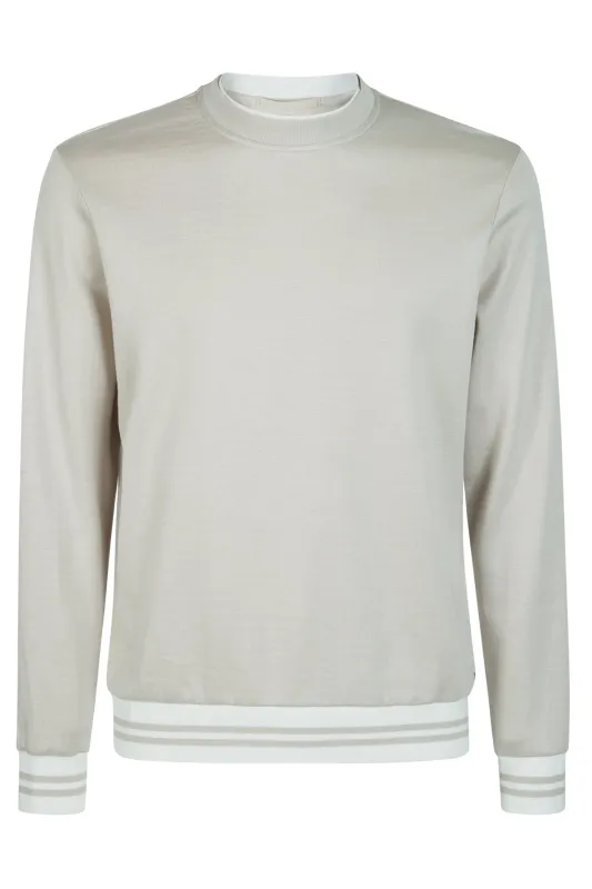GIZA COTTON CREW NECK SWEATSHIRT sold by Eleventy