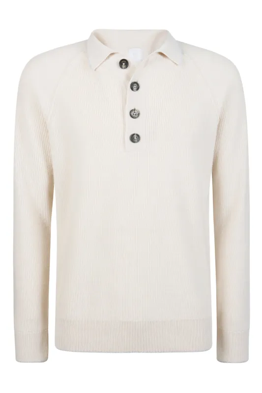 CASHMERE KNITTED POLO sold by Eleventy