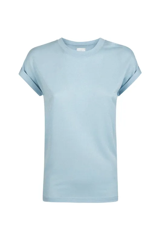 METALLIC JERSEY CREW NECK T-SHIRT sold by Eleventy