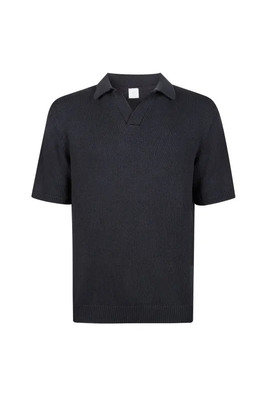 COTTON SILK KNITTED POLO sold by Eleventy