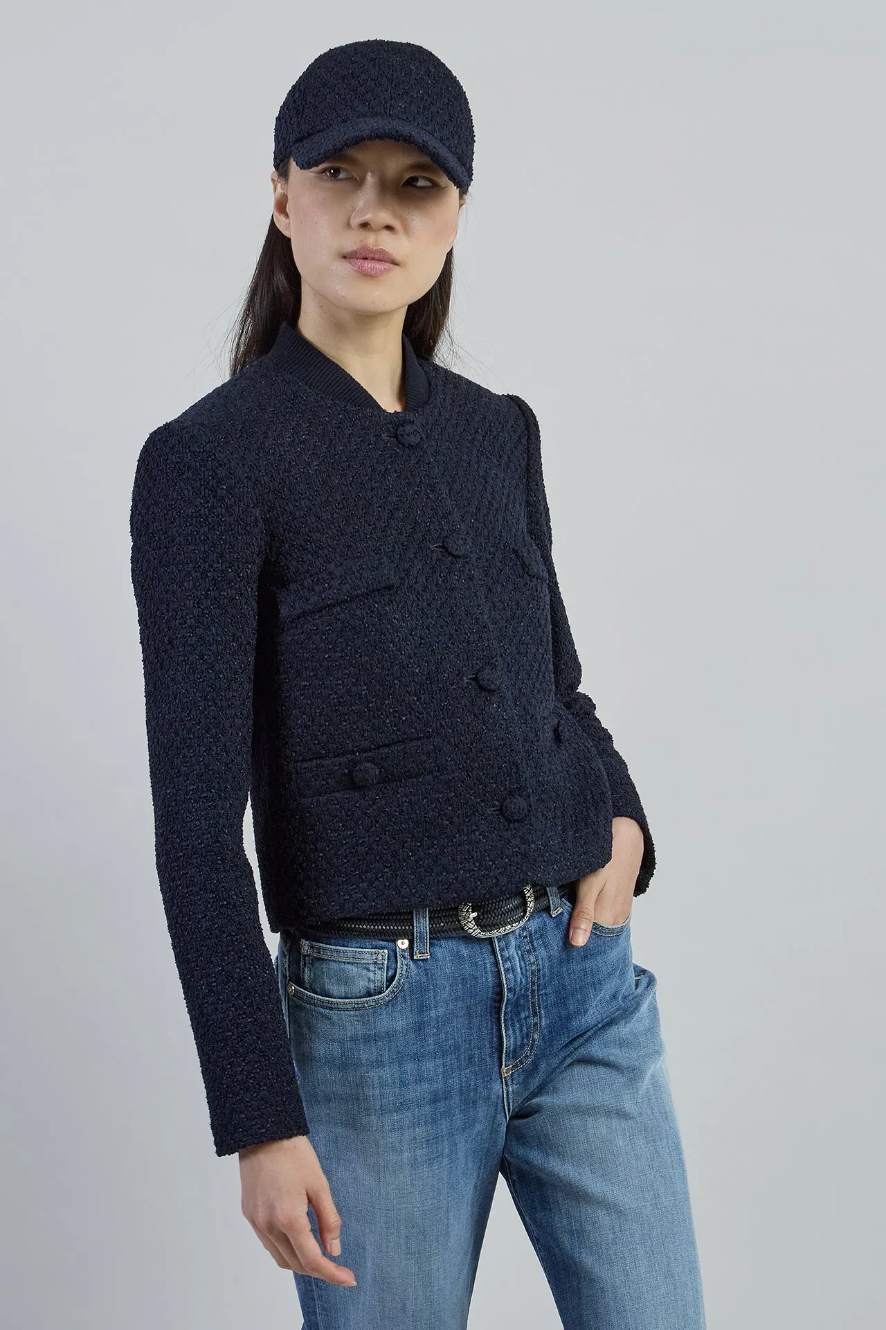 Giacca Monopetto in Lino Cotone e Seta Bouclé sold by Eleventy product image thumbnail 2