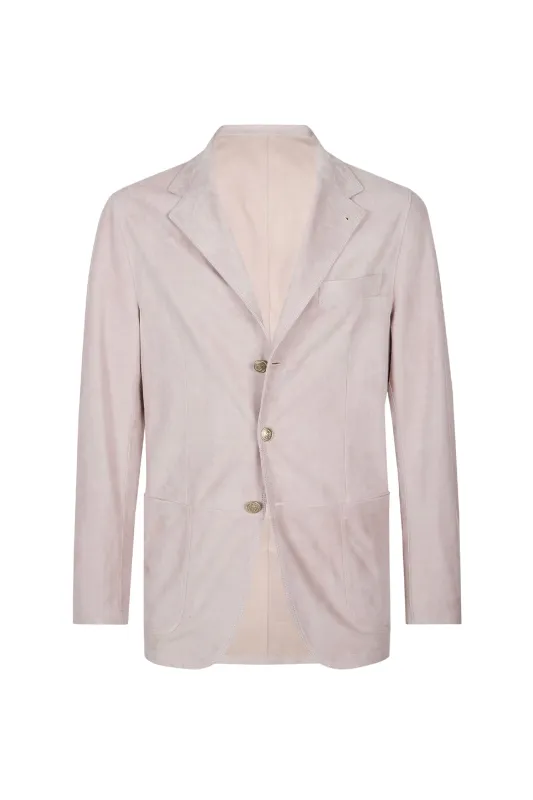 SINGLE-BREASTED SUEDE JACKET sold by Eleventy