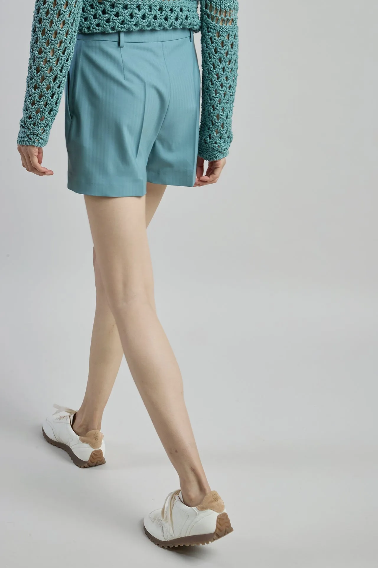 Women's Stretch Wool Travel Bermuda Shorts | Eleventy sold by Eleventy product image thumbnail 3