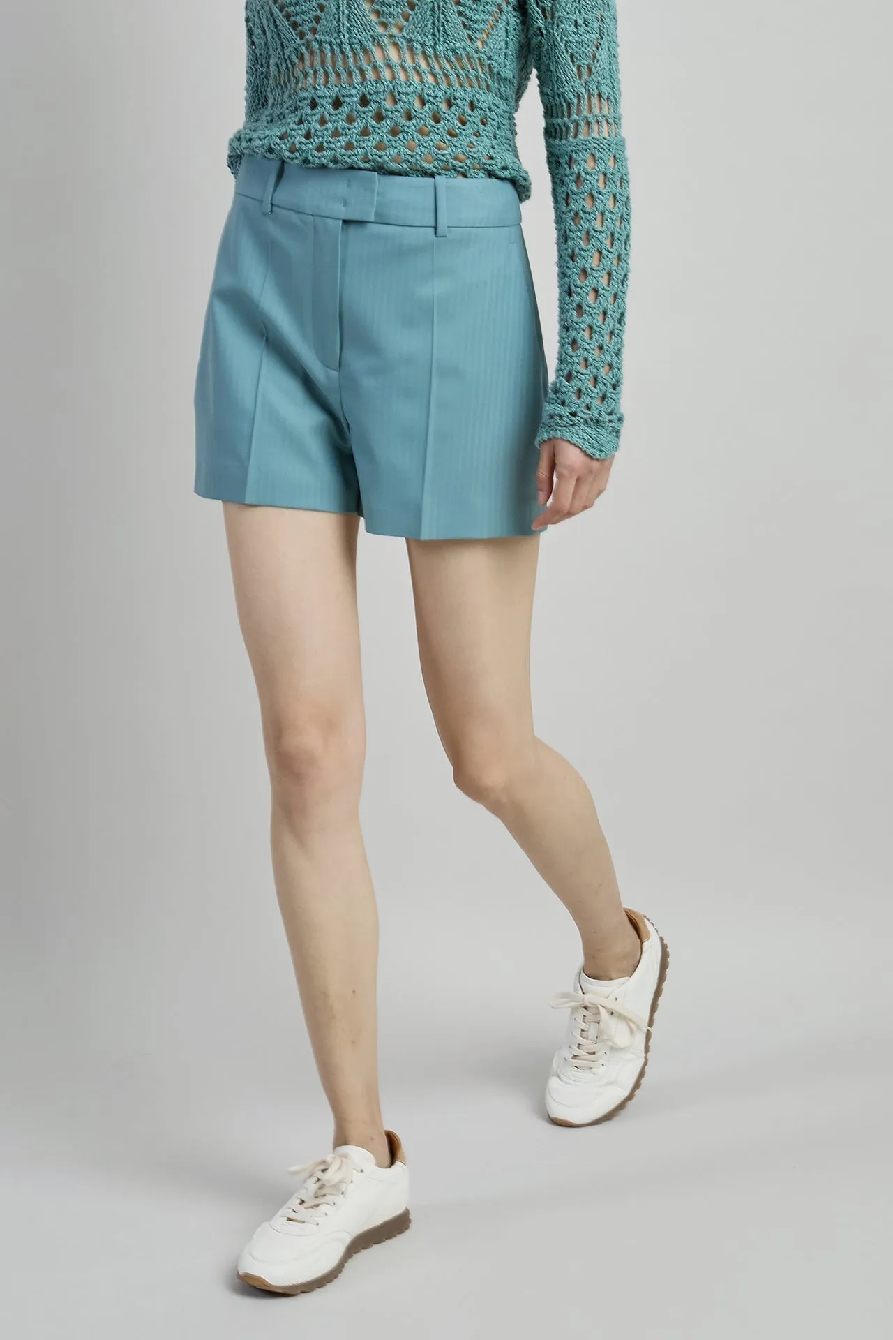 Women's Stretch Wool Travel Bermuda Shorts | Eleventy sold by Eleventy product image thumbnail 2