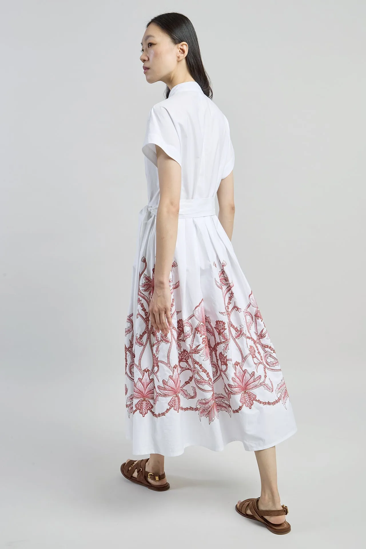 COTTON POPLIN DRESS WITH EMBROIDERY sold by Eleventy product image thumbnail 3