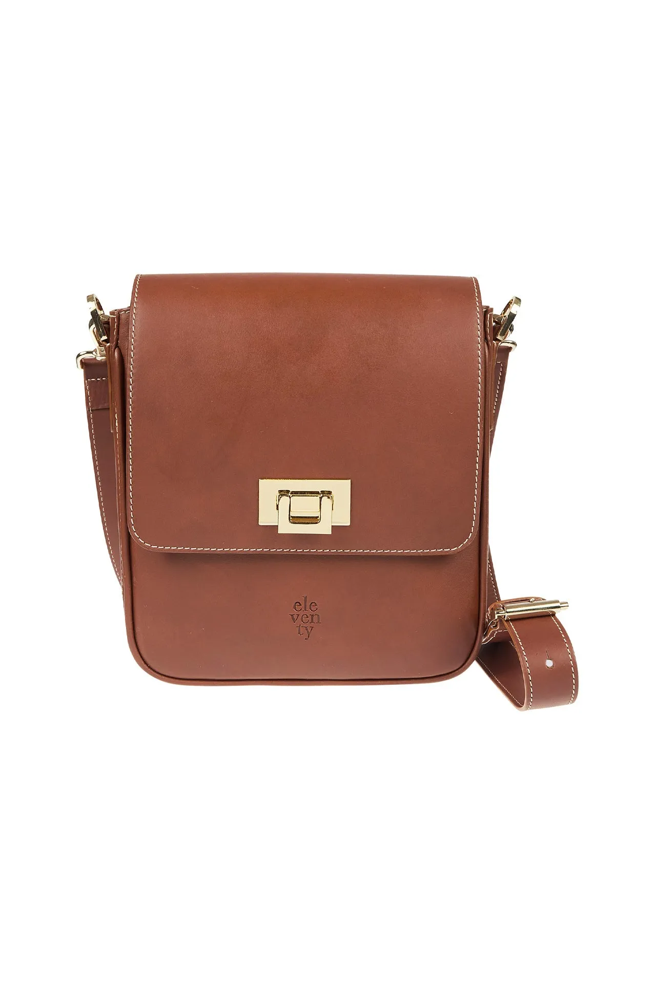 Men's Aniline Calfskin Leather Shoulder Bag | Eleventy sold by Eleventy