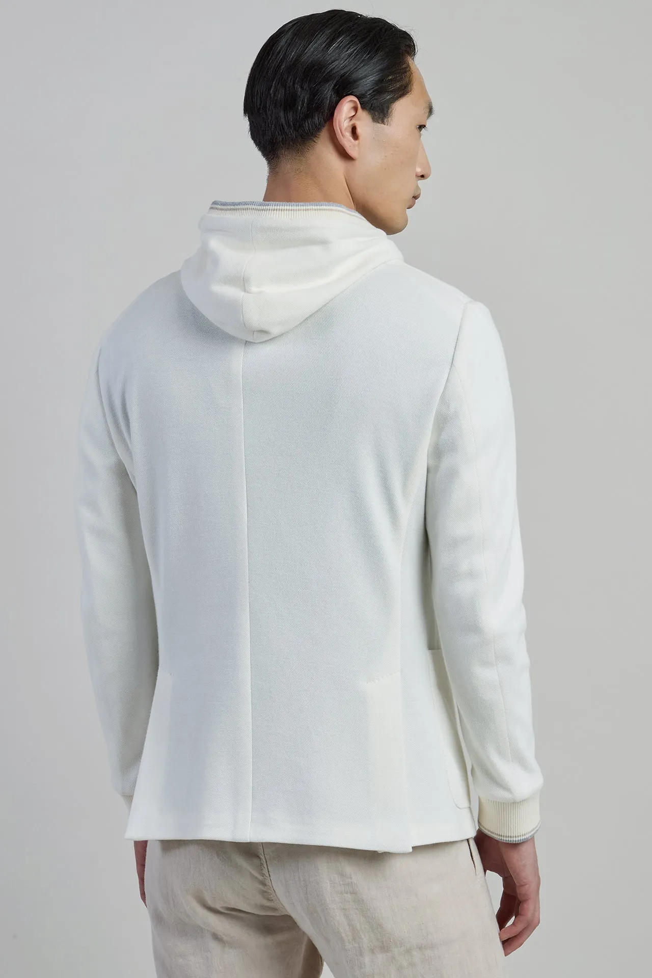 Men's Cotton Jersey Jacket with Detachable Bib | Eleventy sold by Eleventy product image thumbnail 3