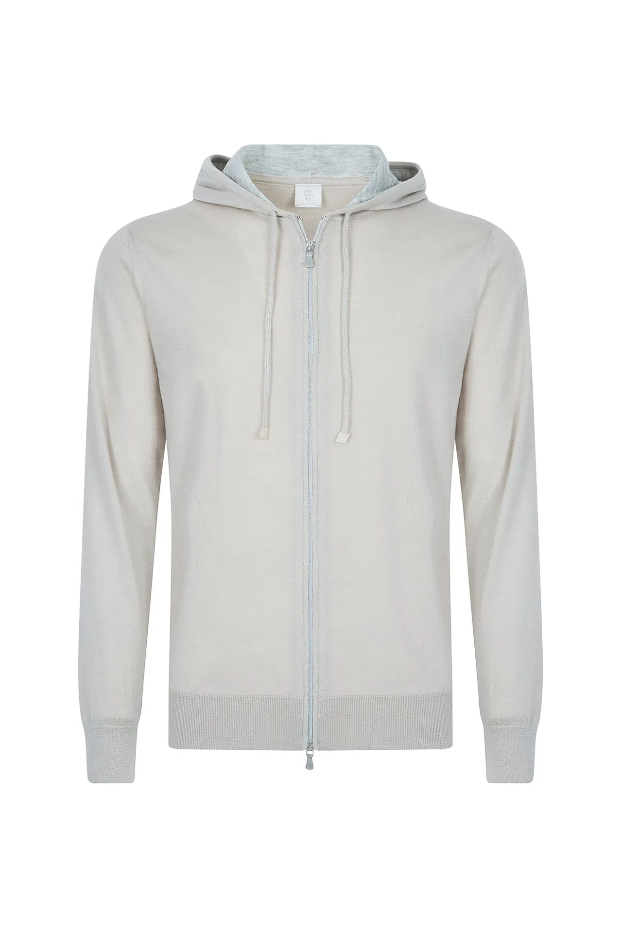 FULL ZIP MERINO SILK SWEATER sold by Eleventy