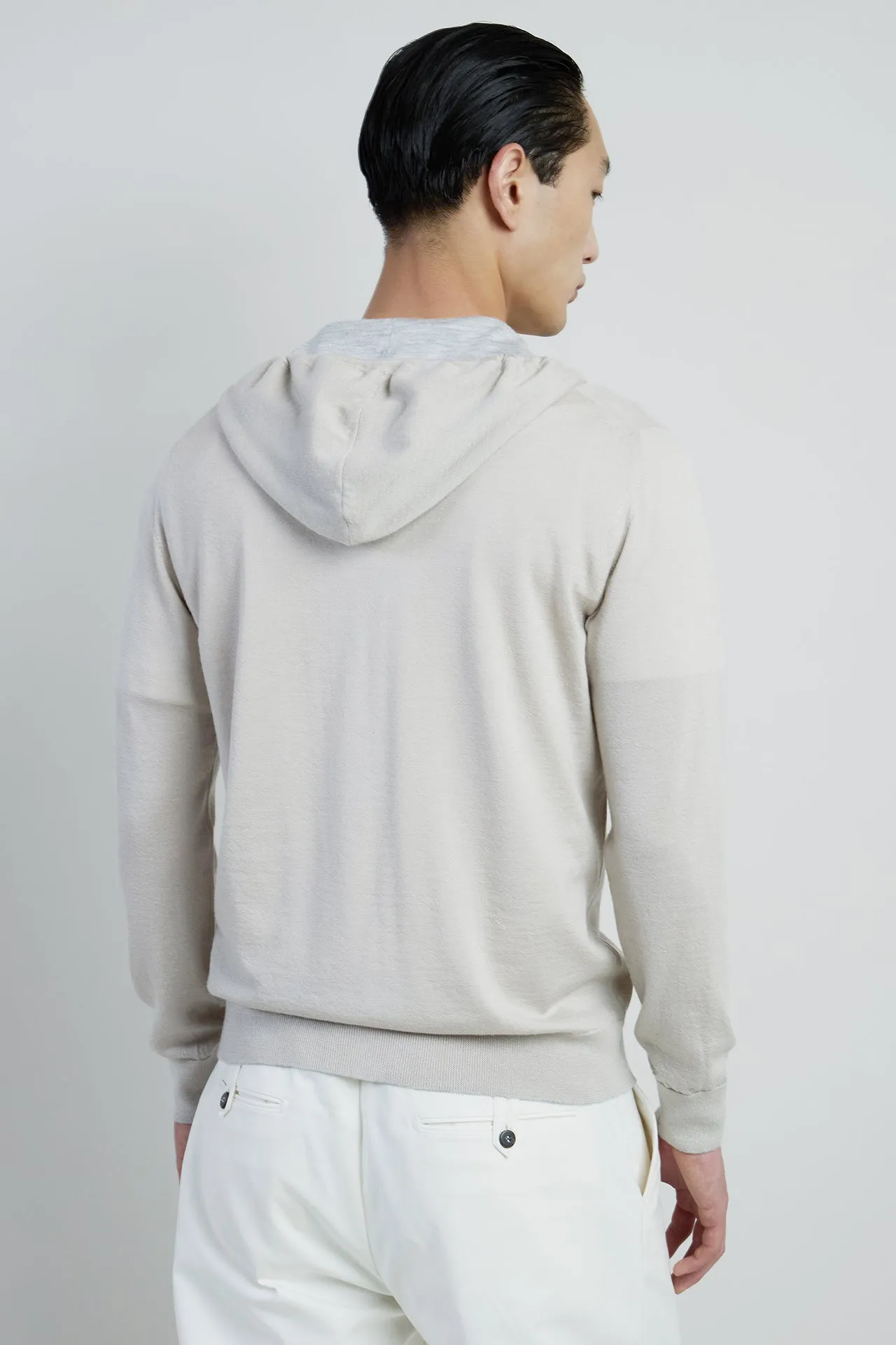 FULL ZIP MERINO SILK SWEATER sold by Eleventy product image thumbnail 3