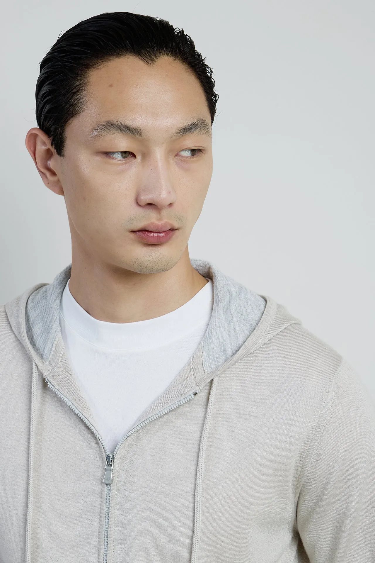 FULL ZIP MERINO SILK SWEATER sold by Eleventy product image thumbnail 4