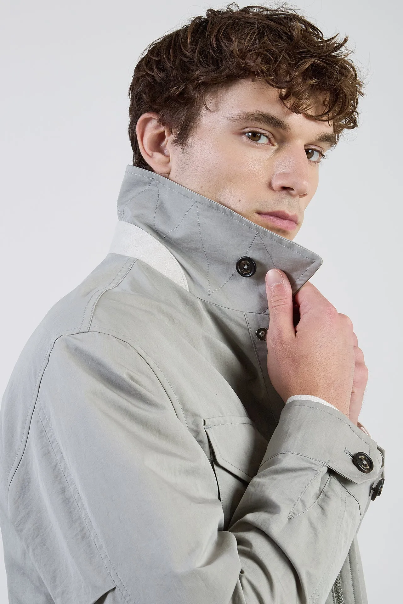 Men's Cotton and Silk Safari Jacket | Eleventy sold by Eleventy product image thumbnail 4