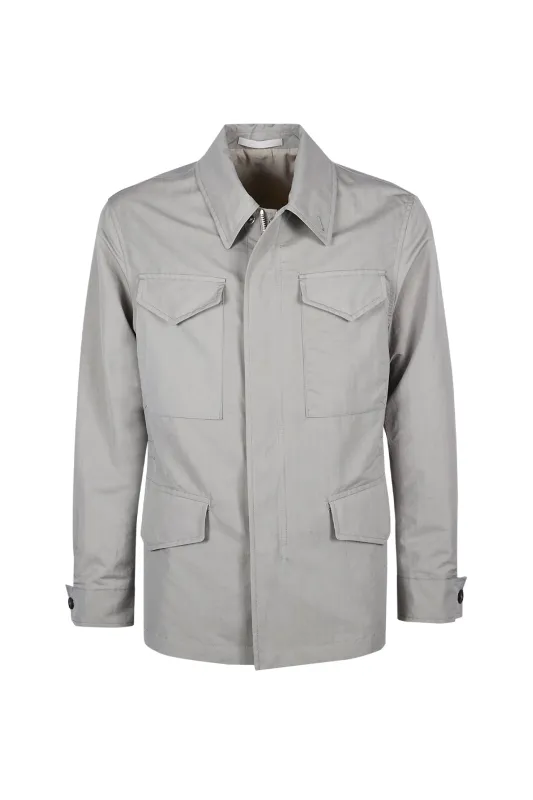 Men's Cotton and Silk Safari Jacket | Eleventy made by Eleventy