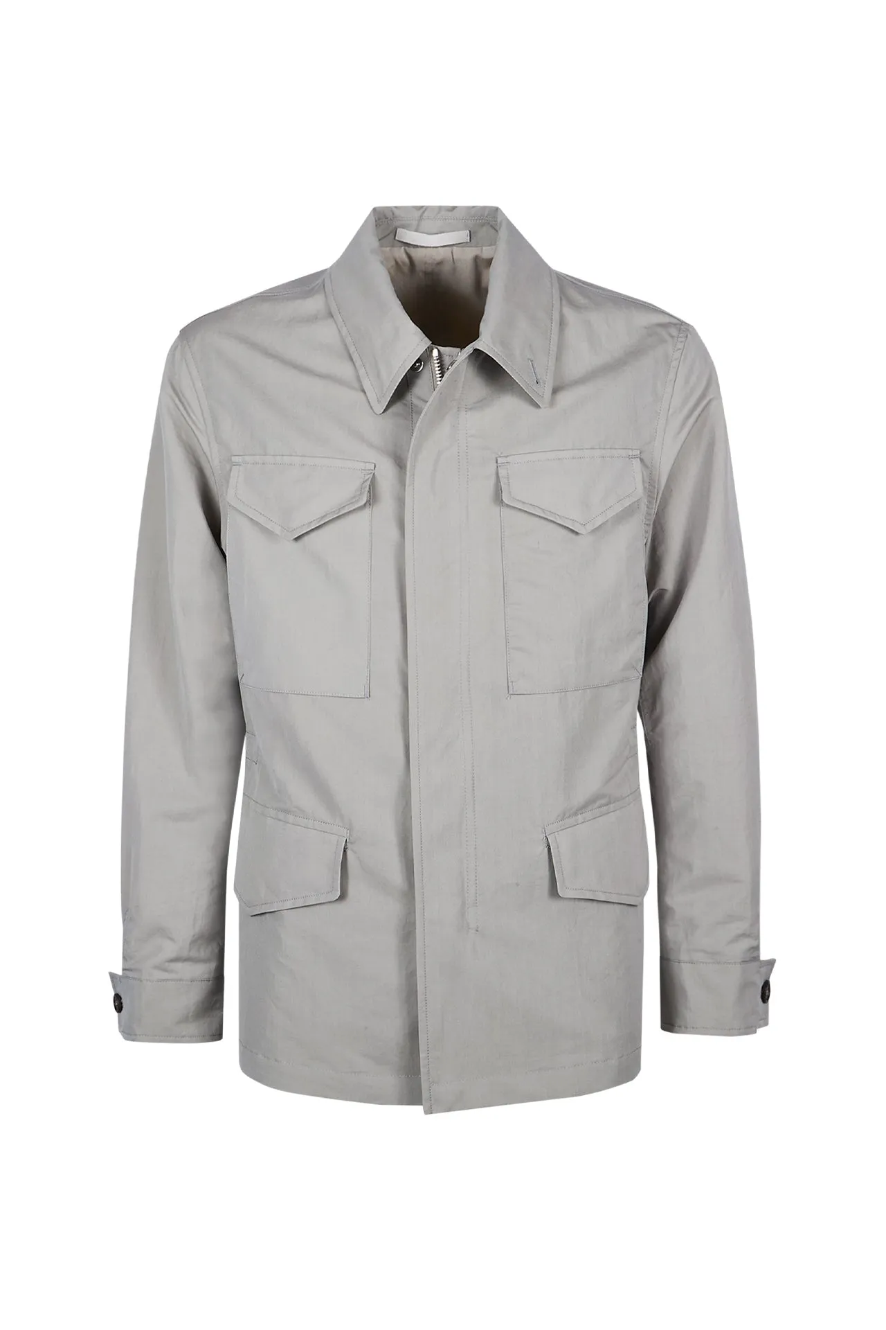Men's Cotton and Silk Safari Jacket | Eleventy sold by Eleventy