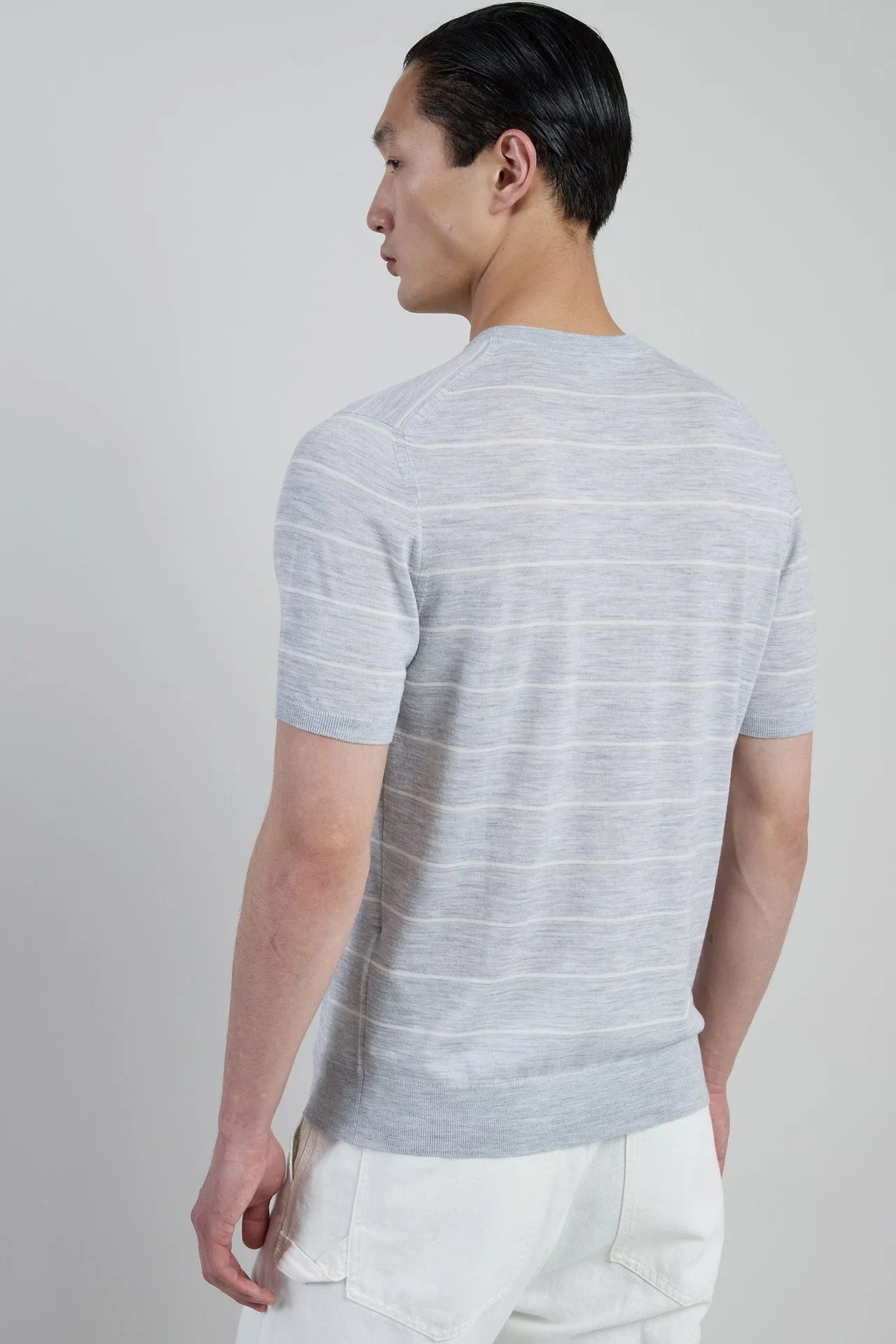 CREW NECK SWEATER 14 MICRON WOOL sold by Eleventy product image thumbnail 3