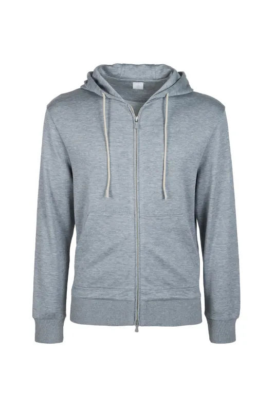 FULL ZIP SILK COTTON SWEATSHIRT sold by Eleventy