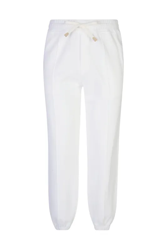 Men's Garment-Dyed Cotton Jersey Trousers with Pleats | Eleventy made by Eleventy