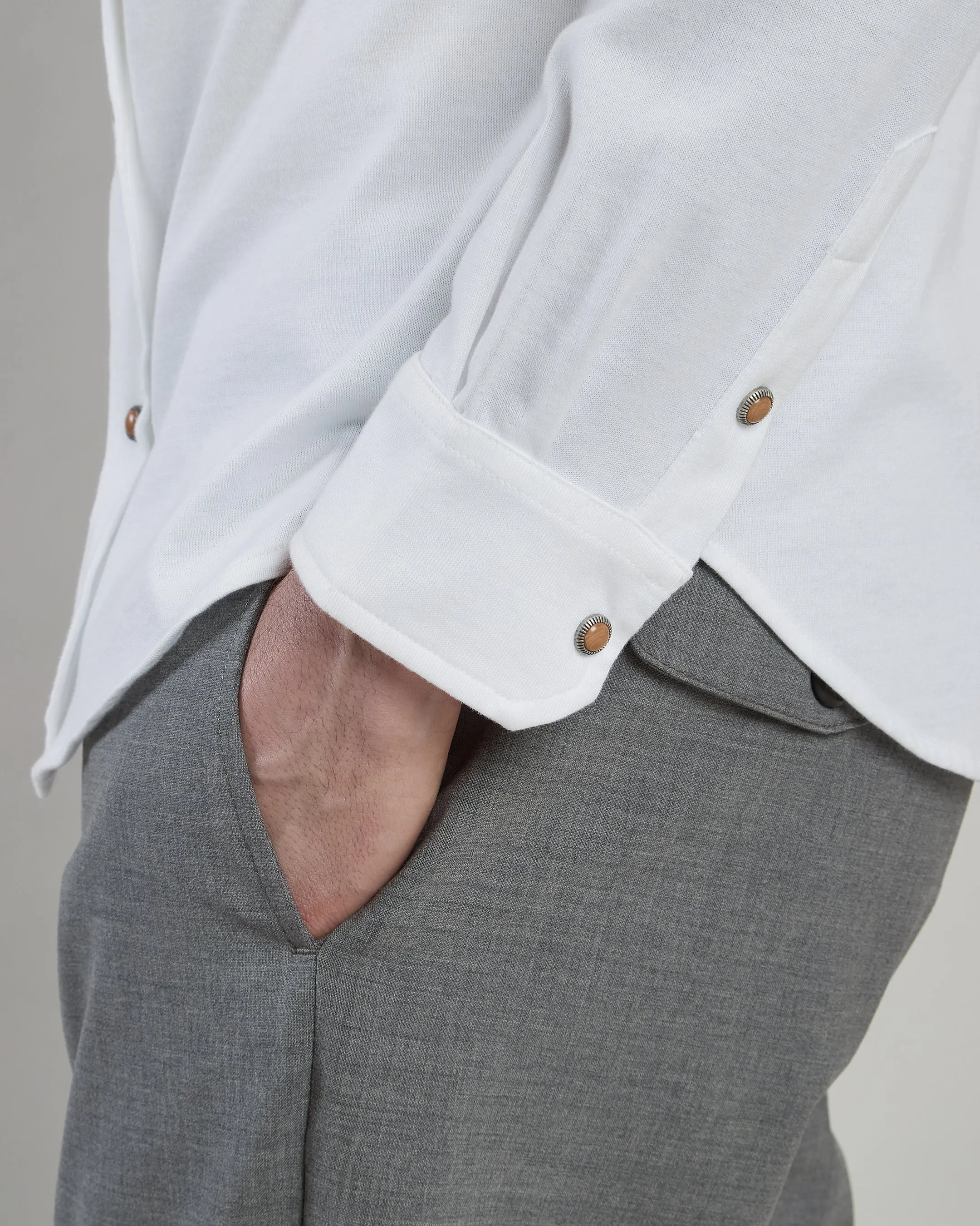 CAMICIA COTONE JERSEY sold by Eleventy product image thumbnail 4